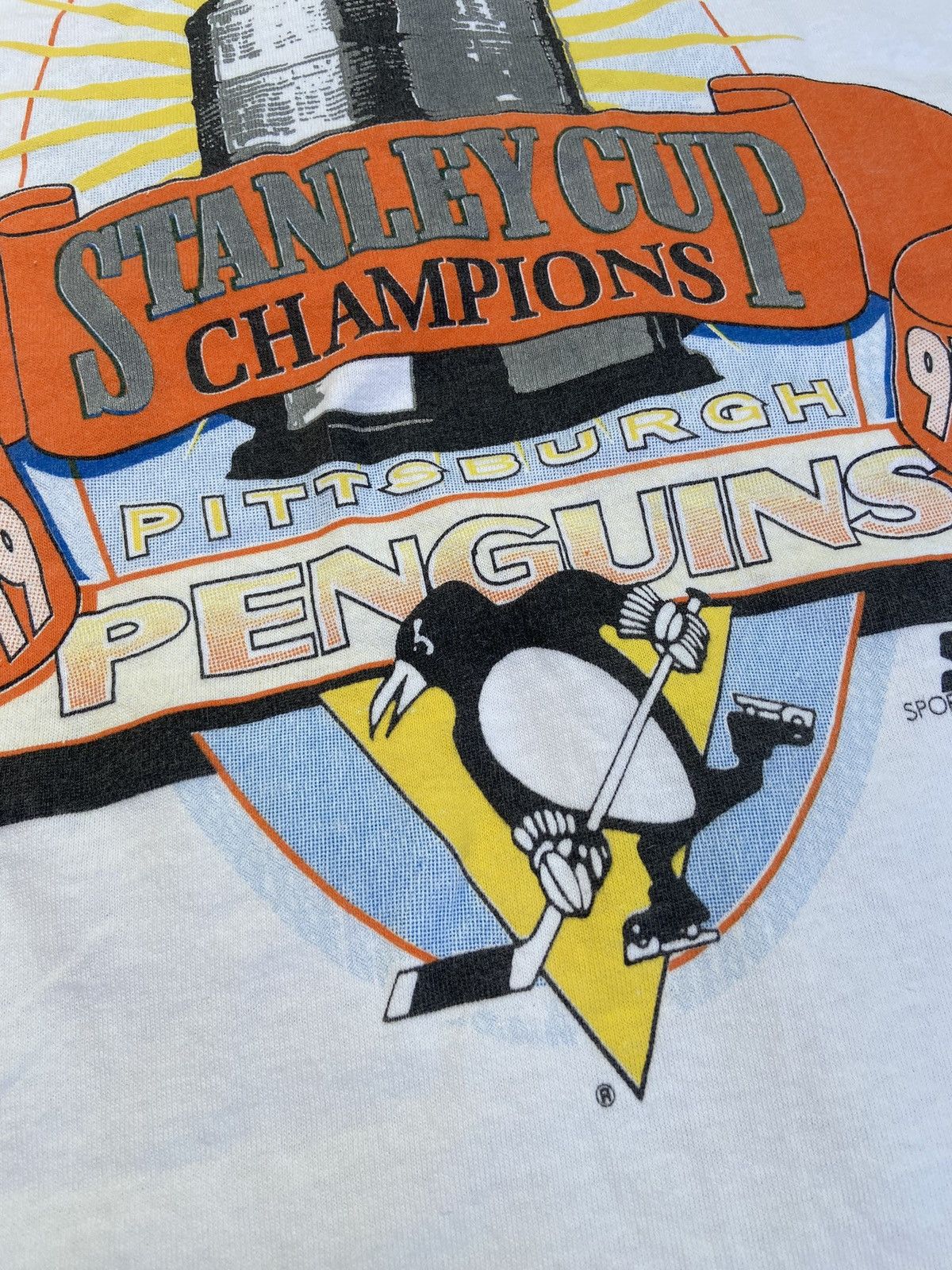 Vintage Vintage NHL Pittsburgh pinguins Stanley cup champions 1991 t Size US M / EU 48-50 / 2 - 4 Thumbnail