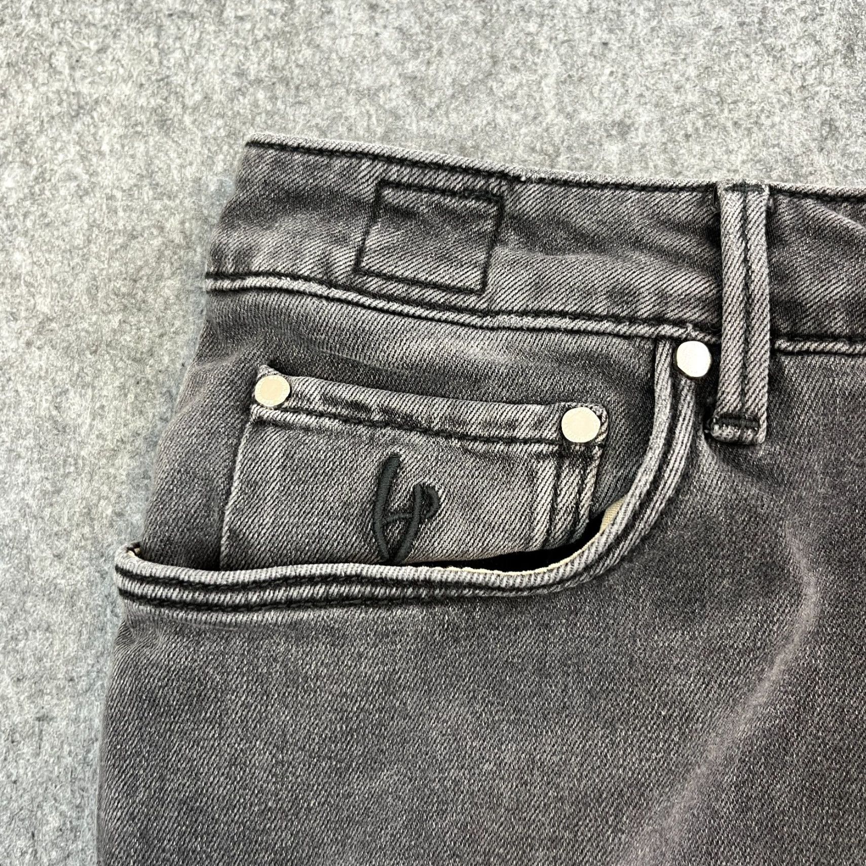 Vintage Handpicked Mens Jeans Slim Fit 32 30 Dark Grey Stretch Ravello Made In Italy Jeans Slim Mens 32 Grey Size US 32 / EU 48 - 7 Thumbnail