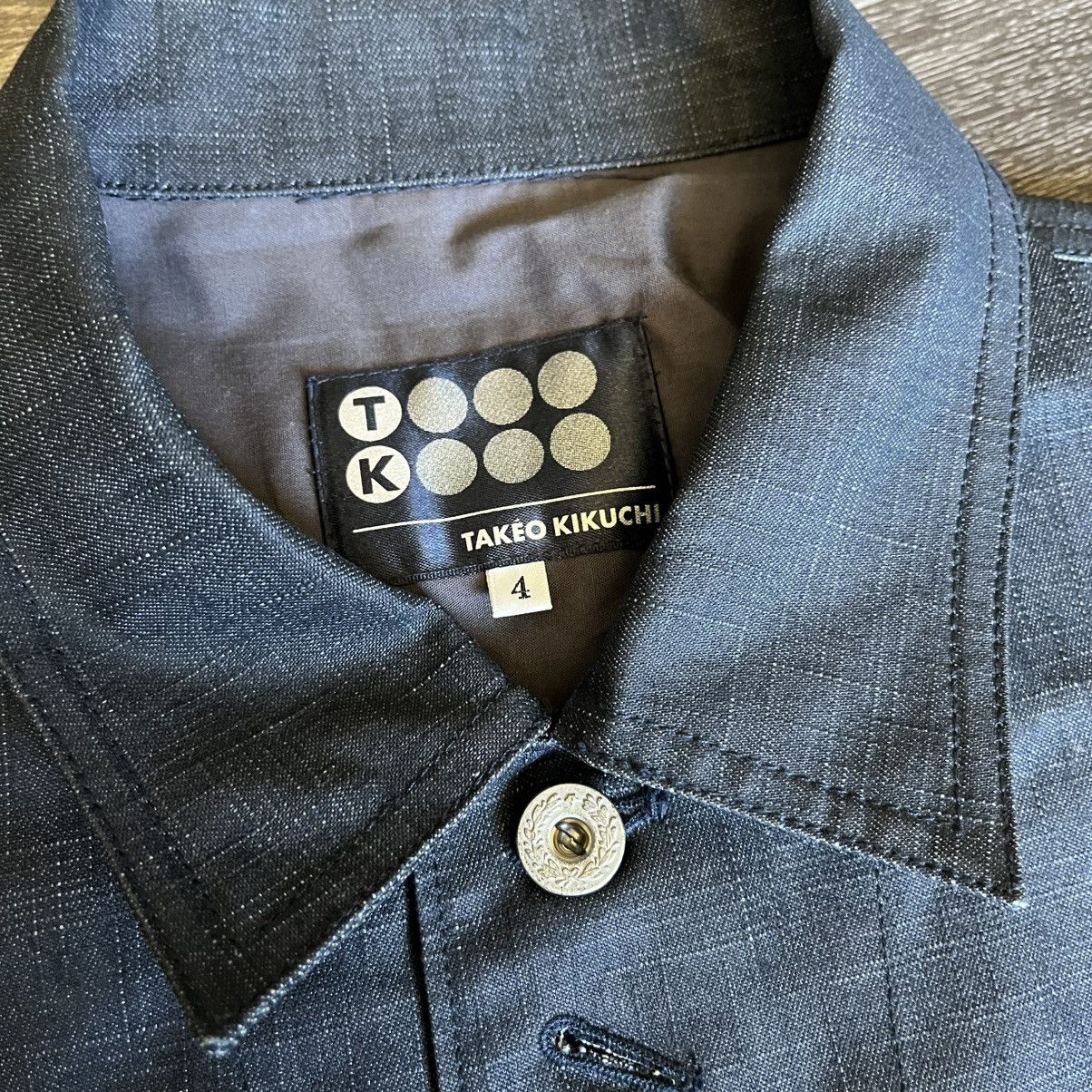 Takeo Kikuchi Takeo Kikuchi Waxed Denim Chore Button Up Jean Jacket Japan Size US XL / EU 56 / 4 - 5 Thumbnail