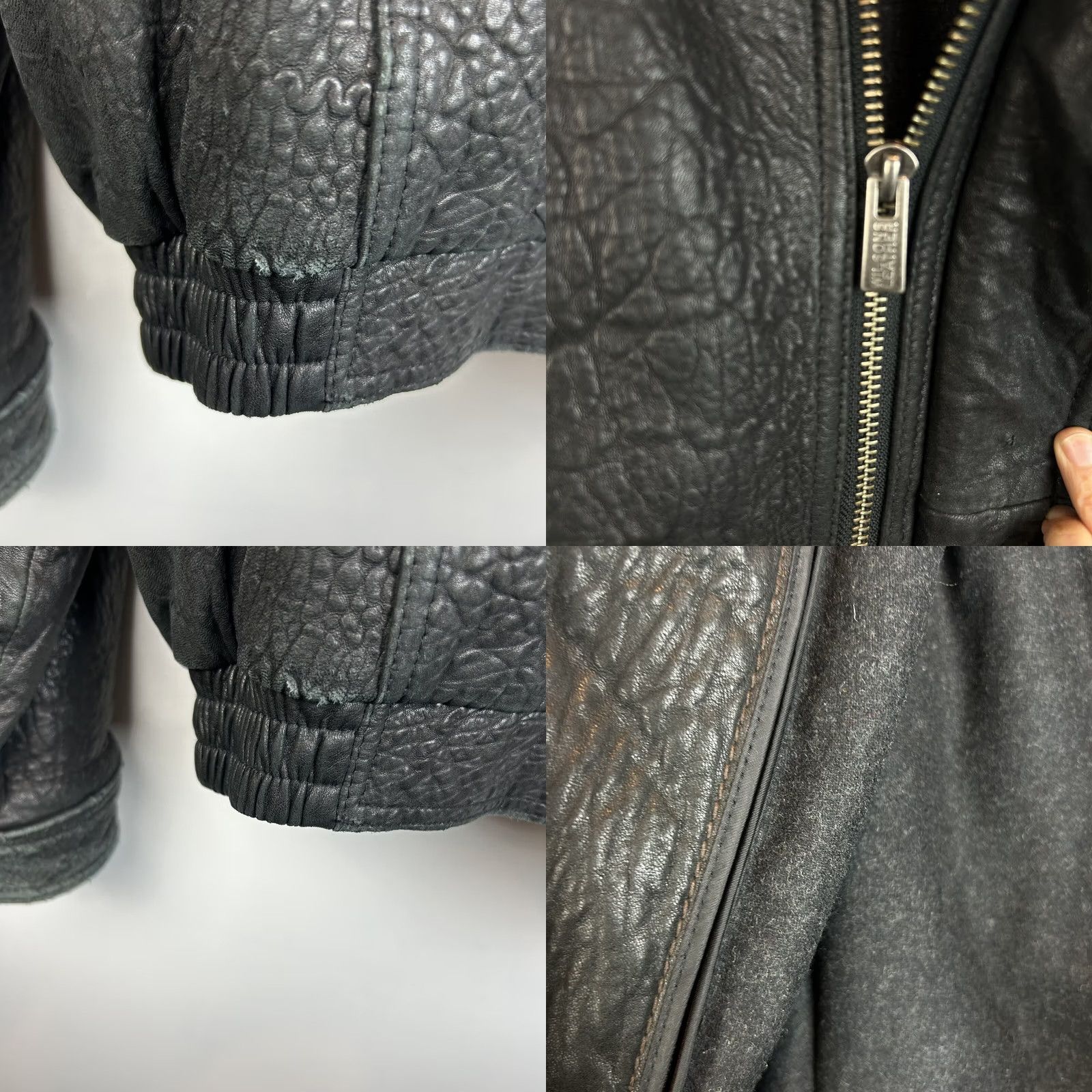Vintage Vtg Wilsons Leather Bomber Jacket Mens L Leather Biker Style Zip Out Motorcycle Read Size US L / EU 52-54 / 3 - 8 Thumbnail