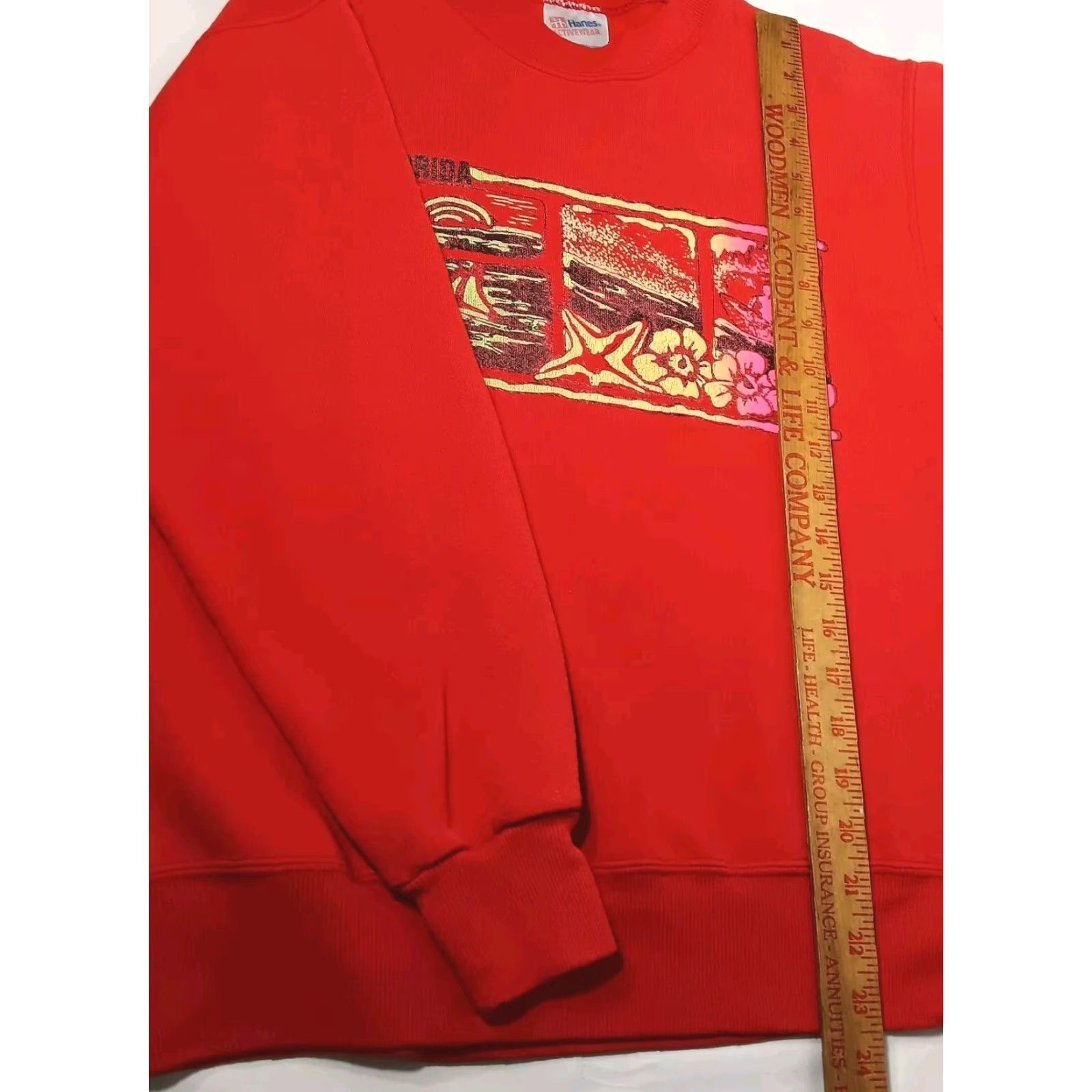 Hanes VINTAGE Hanes Florida Sweatshirt Shirt Women Small Red Crew Neck Beach Ocean Sailboat Dollar? Size S / US 4 / IT 40 - 6 Thumbnail