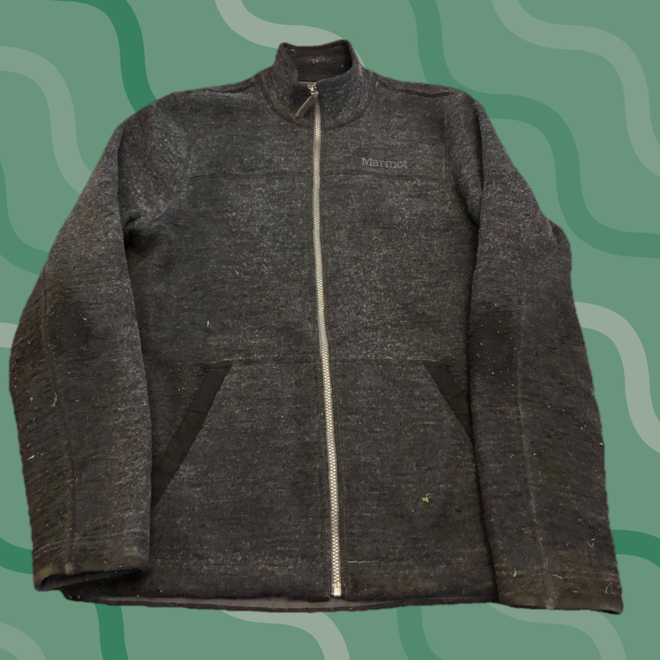 Marmot Marmot Men's Full Zip Fleece Jacket Black Zippered Pockets M Regular Size M Jacket Size US M / EU 48-50 / 2 - 1 Thumbnail