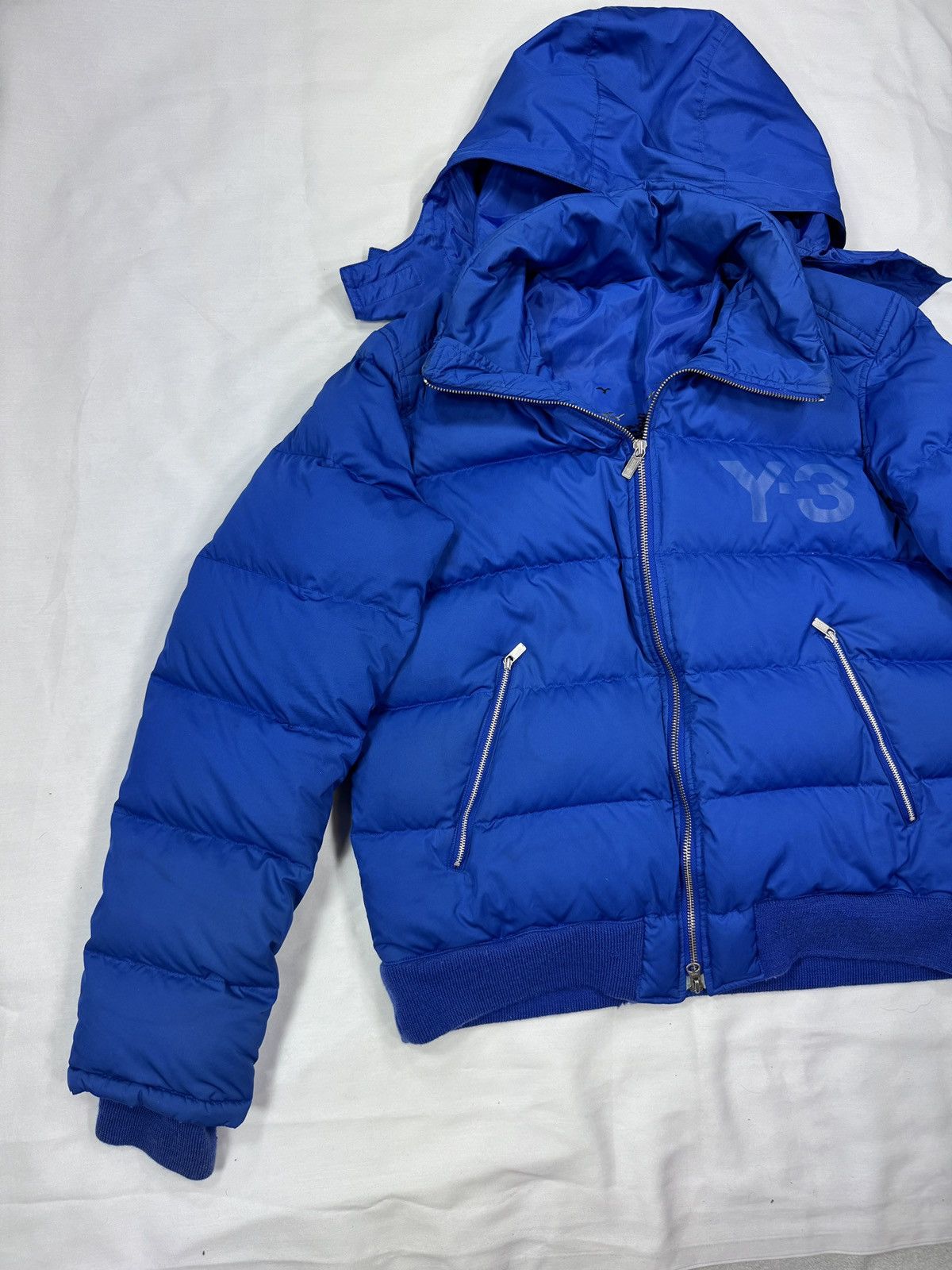 Adidas × Y-3 × Yohji Yamamoto Y-3 Yohji Yamamoto Puffer Bomber Jacket Adidas Flying Doves Size US M / EU 48-50 / 2 - 3 Thumbnail