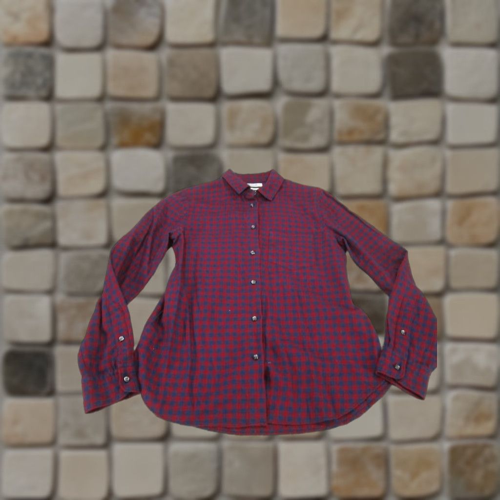 Madewell VINTAGE Madewell Shirt Women XS Shrunken Button-Up Red Check Cotton Casual 90s Mens Womens? Size XS / US 0-2 / IT 36-38 - 1 Thumbnail