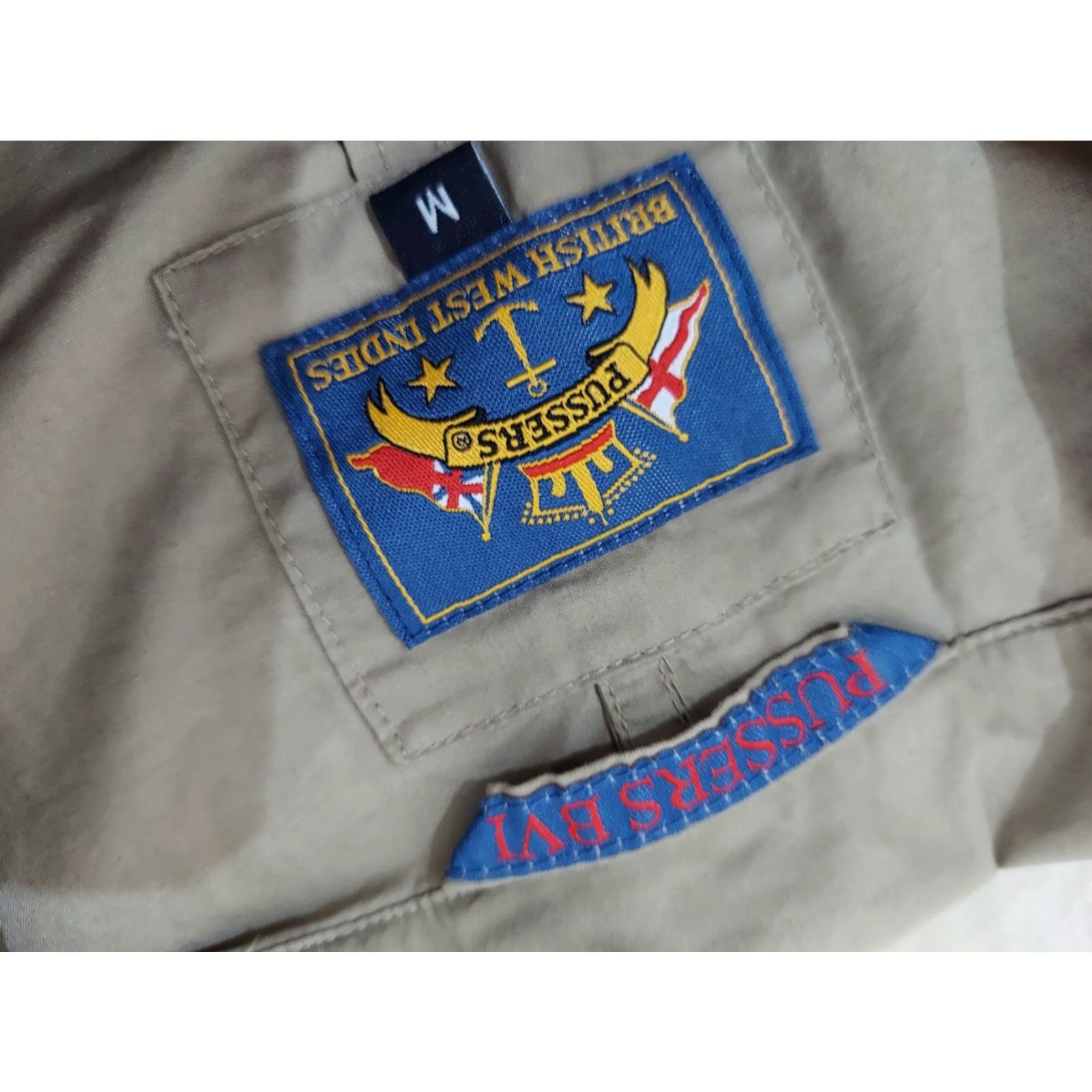Vintage Womens Pusser's Jacket Travel M Beige Khaki Cotton Womens M Jacket Travel Beige Cotton Pusser's - Size M / US 6-8 / IT 42-44 - 6 Thumbnail