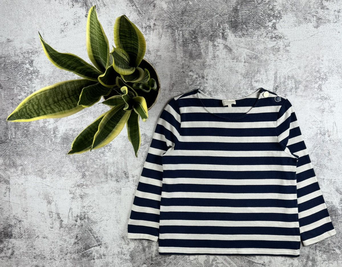 Sezane SEZANE Marina Cropped Crew Neck Cotton Striped Women’s XL Sweater Sweatshirt Size XL / US 12-14 / IT 48-50 - 1 Thumbnail