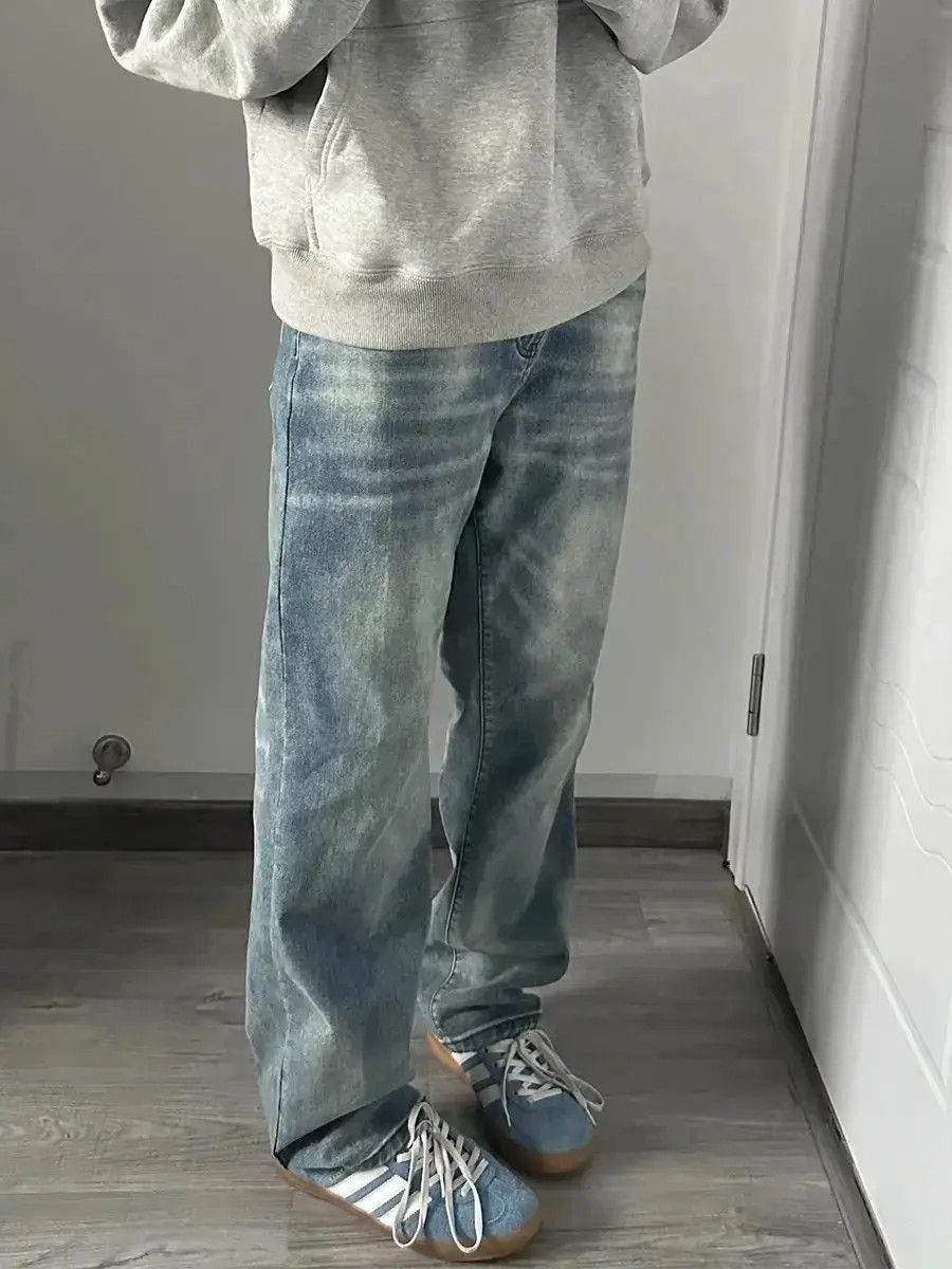 Japanese Brand Retro minimalist loose straight leg jeans Size US 30 / EU 46 - 1 Thumbnail