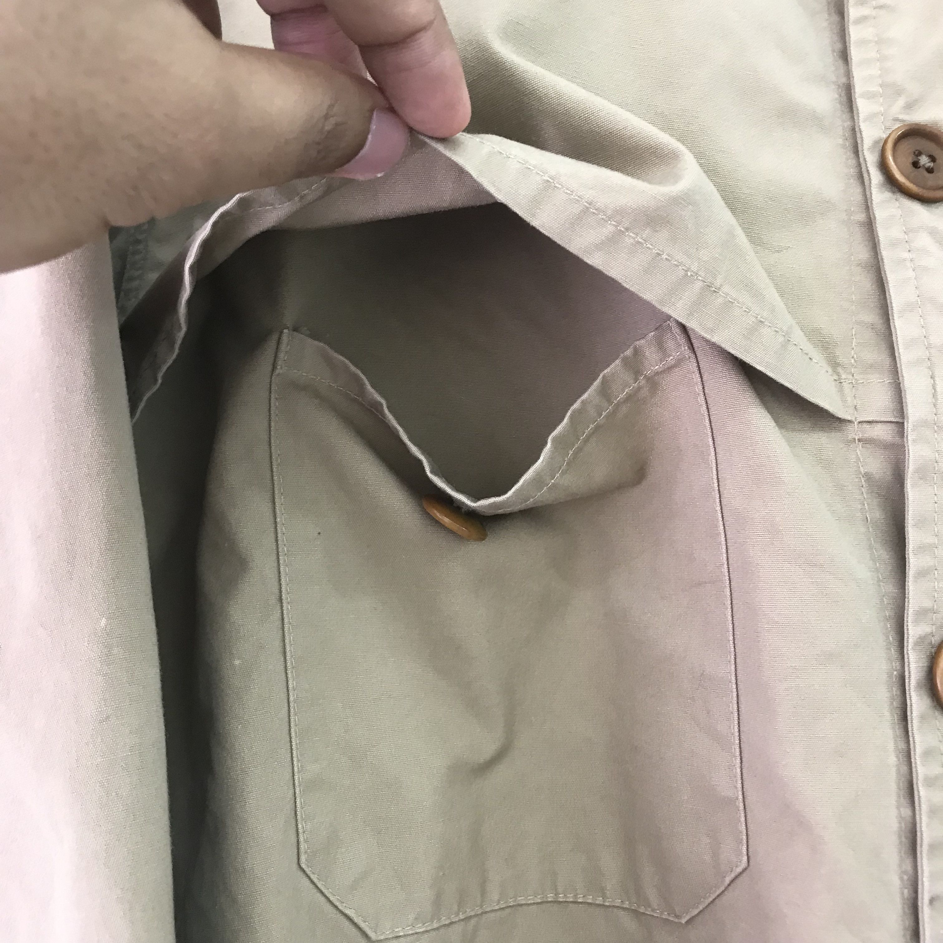 Polo Ralph Lauren × Vintage Vintage 90s Polo Ralph Lauren Beige Work Jacket Button Coat Size US L / EU 52-54 / 3 - 6 Thumbnail