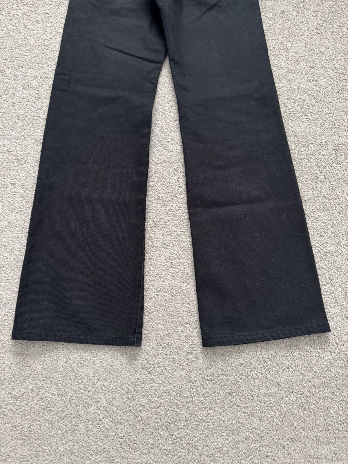 Celine SS20 Celine by Hedi Slimane Black Serge Flared Denim Jeans Size US 26 / EU 42 - 9 Thumbnail