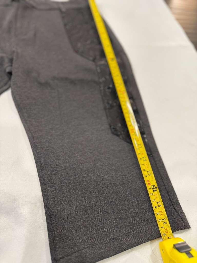 Other Dark Gray Real Leather Detail Cropped Pants Size US 32 / EU 48 - 12 Thumbnail