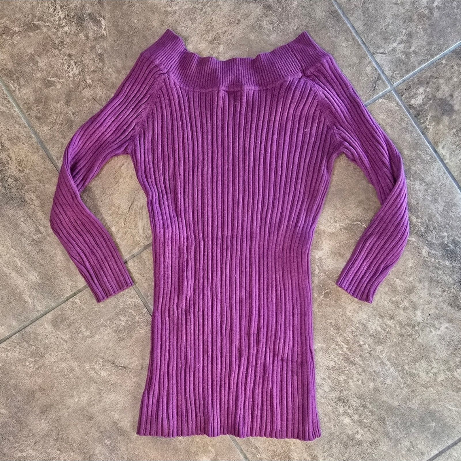 rue21 Dark Pink | RUE21 | Ribbed Sweater 3/4 Sleeve Size XL / US 12-14 / IT 48-50 - 2 Thumbnail
