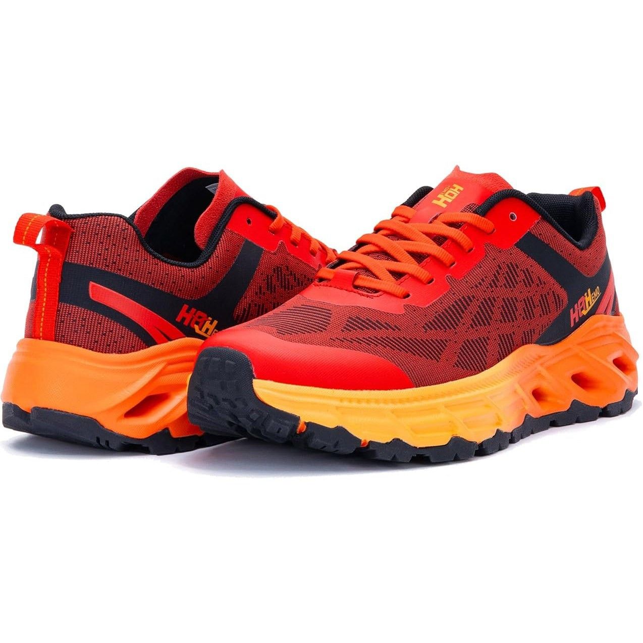 Other HQHemo Mens Size 10 FALKON Red Orange Trail Running Shoes Size US 10 / EU 43 - 6 Thumbnail