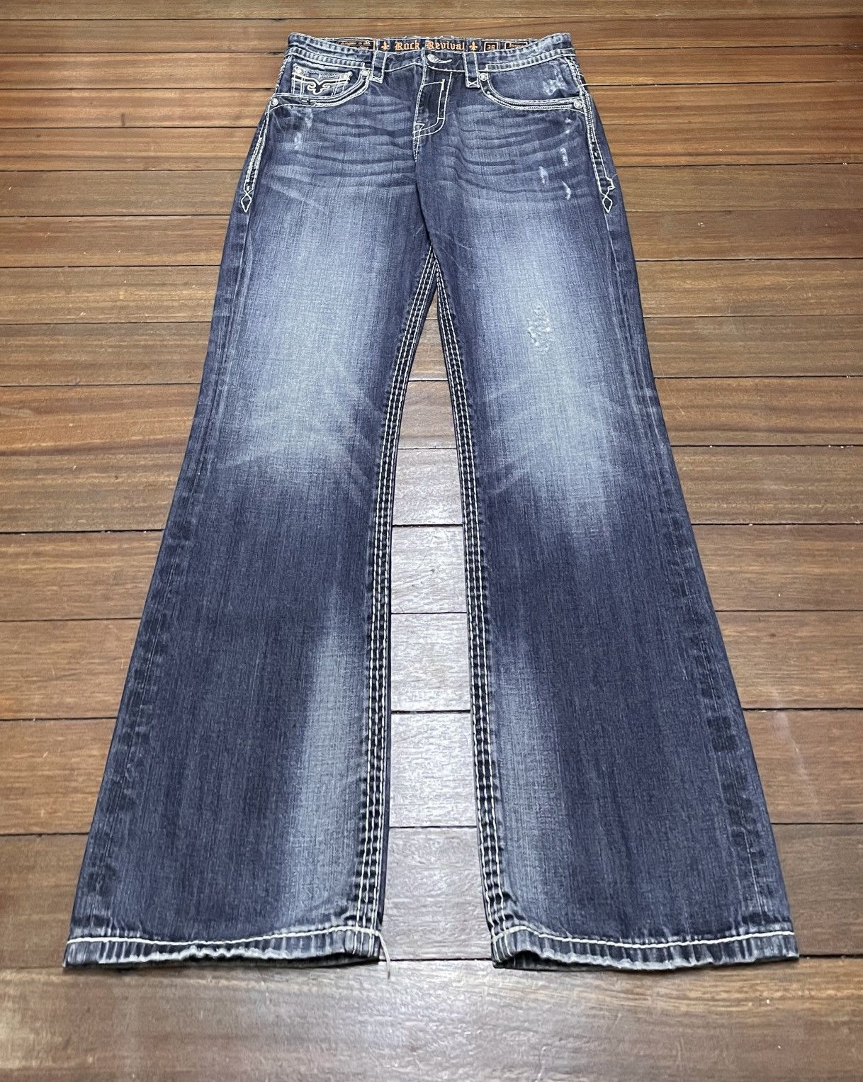 Very Rare Vintage Brand Rock Revival Flared Jeans 2000s