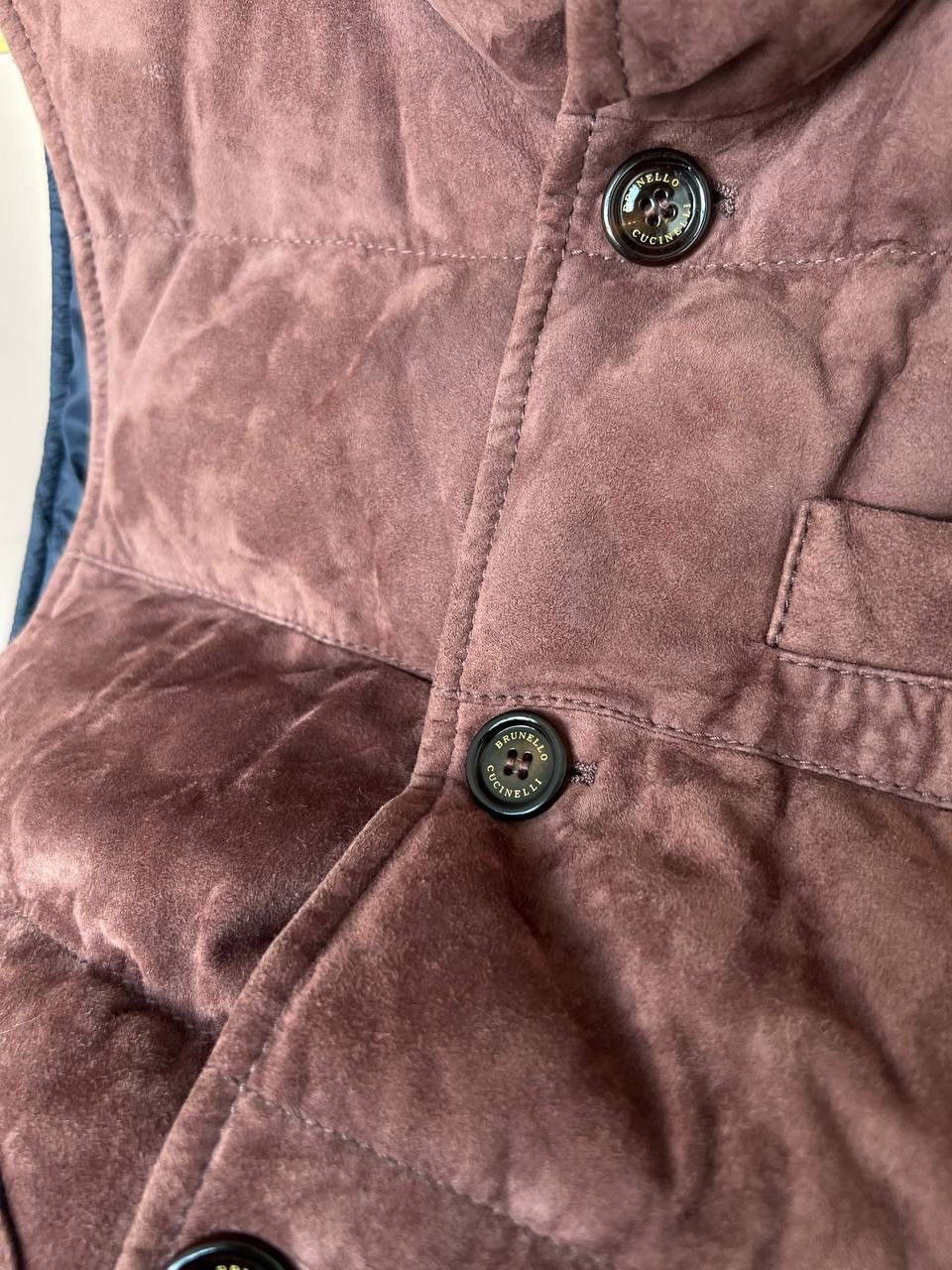 Brunello Cucinelli RRP $3745 Brunello Cucinelli Suede Vest Luxury Mens Size S Size US S / EU 44-46 / 1 - 8 Thumbnail