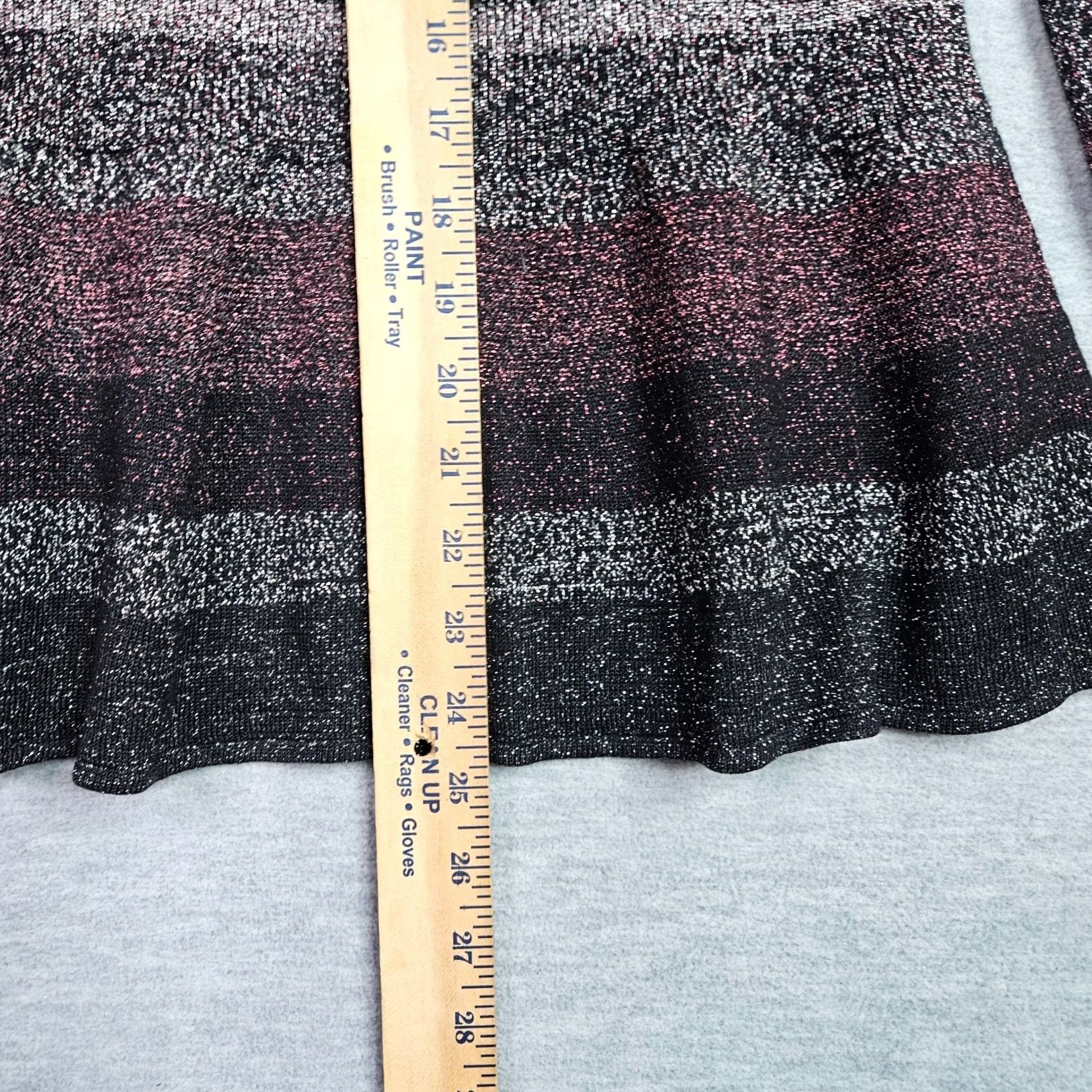 White House Black Market White House Black Market Women's Metallic Striped Peplum Sweater Size M Size M / US 6-8 / IT 42-44 - 6 Thumbnail