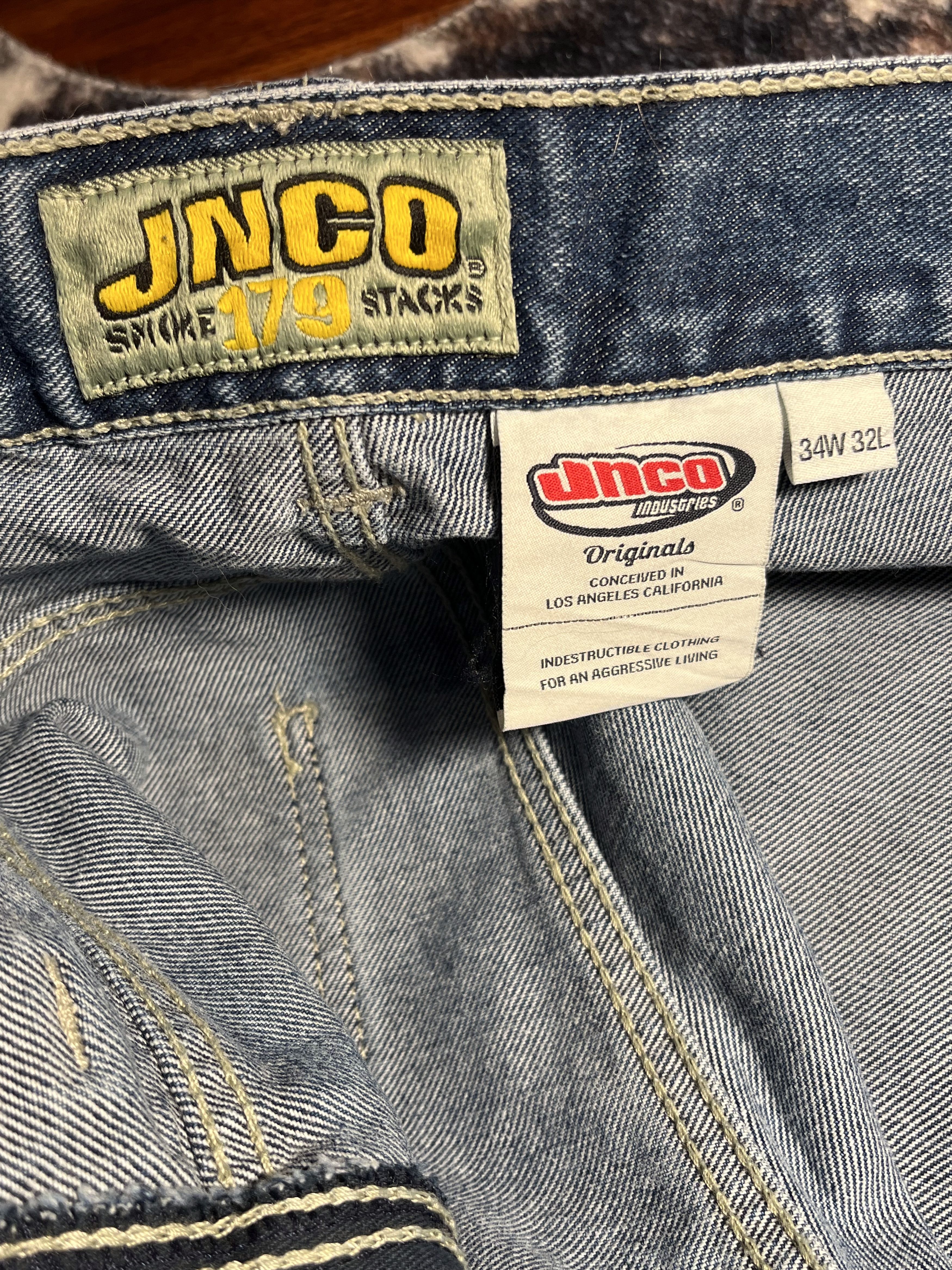 JNCO JNCO Pipes Classic 23" Dark Stone denim Size US 34 / EU 50 - 7 Thumbnail