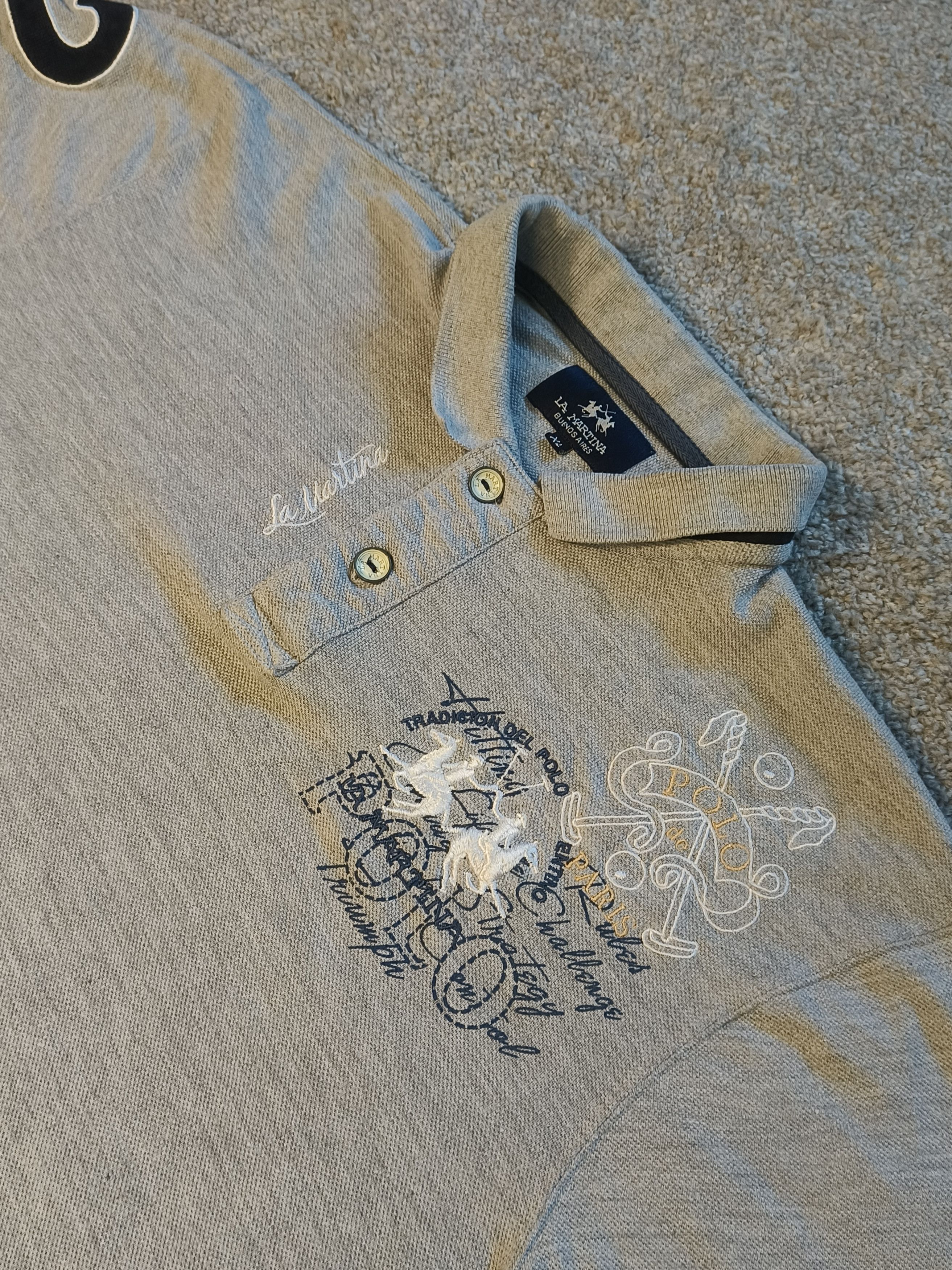 La Martina La Martina Paris Equestrian Graphic Polo Shirt Size US XL / EU 56 / 4 - 2 Thumbnail
