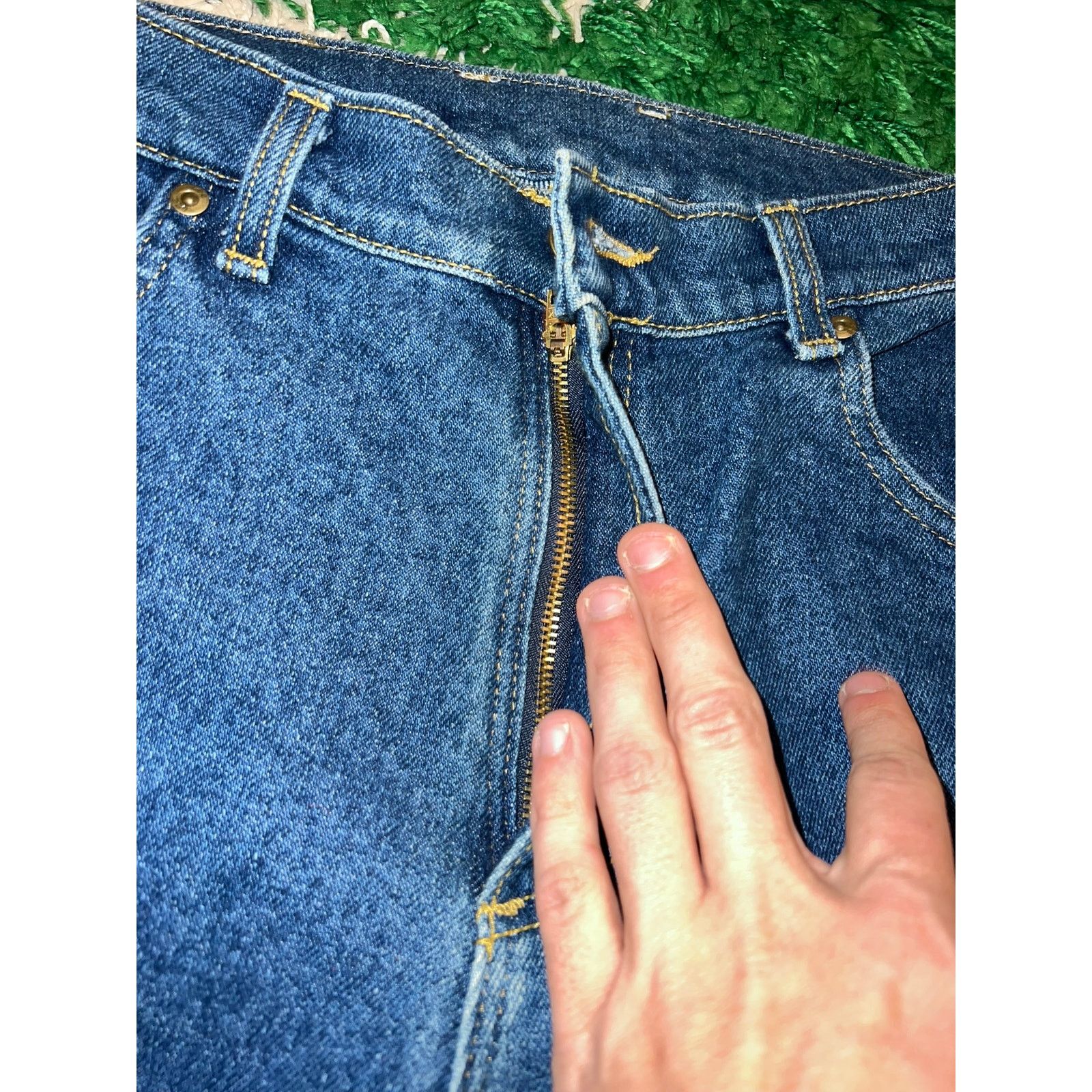 Lee Vintage Women's Lee Petite Blue Denim Jeans Bottoms VTG 12 P Size 34" / US 12 / IT 48 - 5 Thumbnail