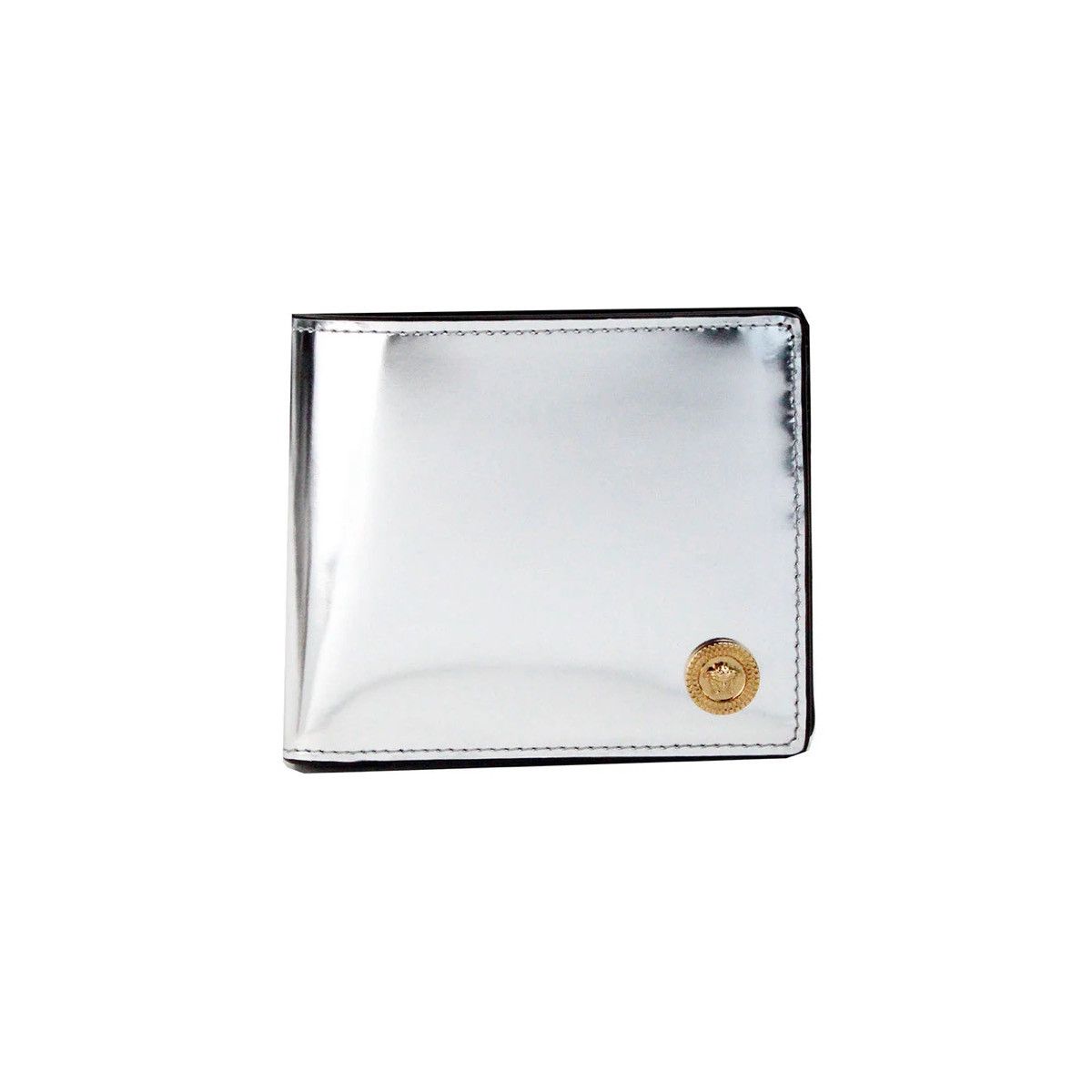 Versace Versace Medusa Metallic Silver/Gold Bifold Wallet Size ONE SIZE - 1 Thumbnail