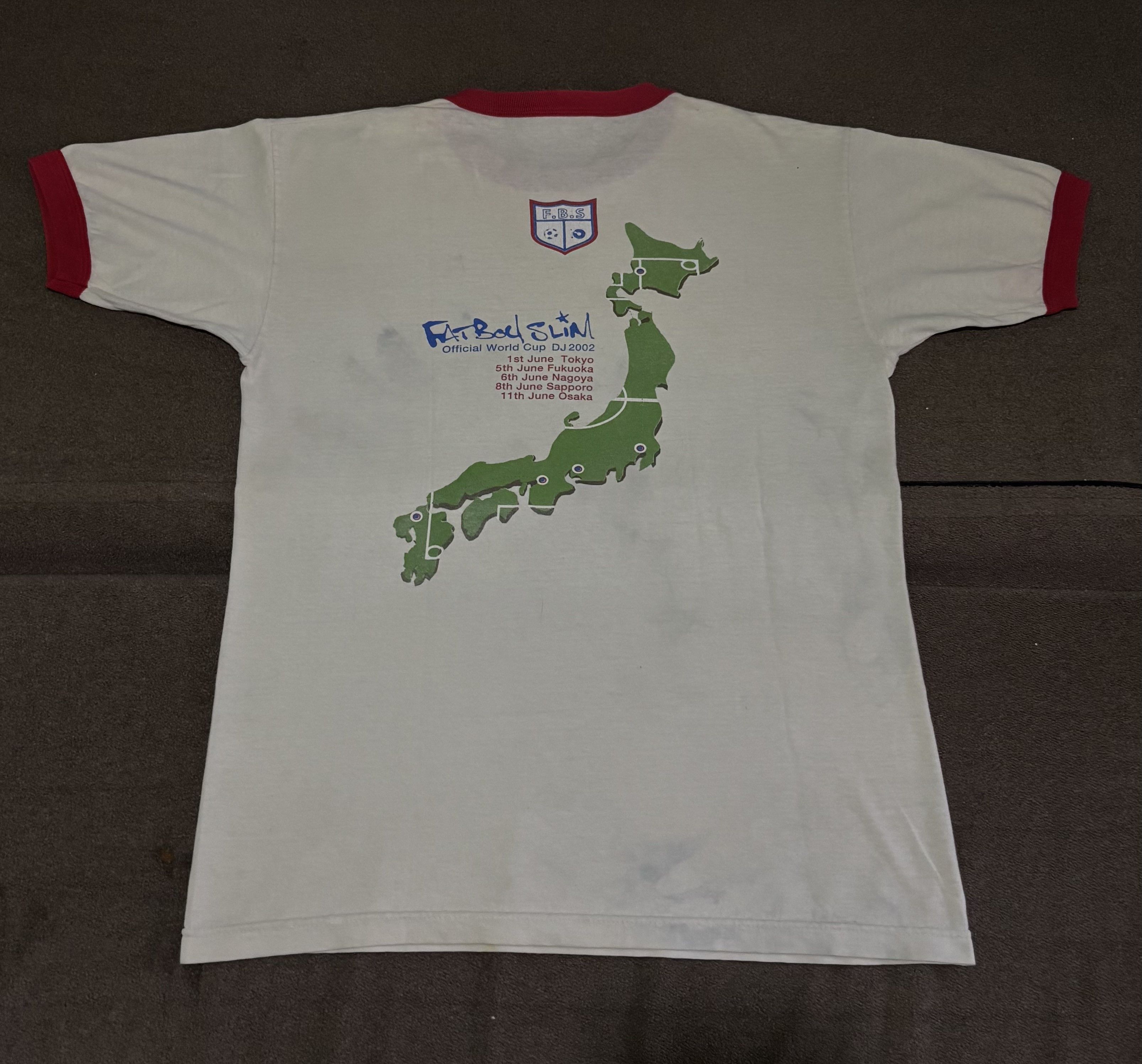 Band Tees Vintage Fatboy Slim Official World Cup DJ 2002 Size US M / EU 48-50 / 2 - 5 Thumbnail