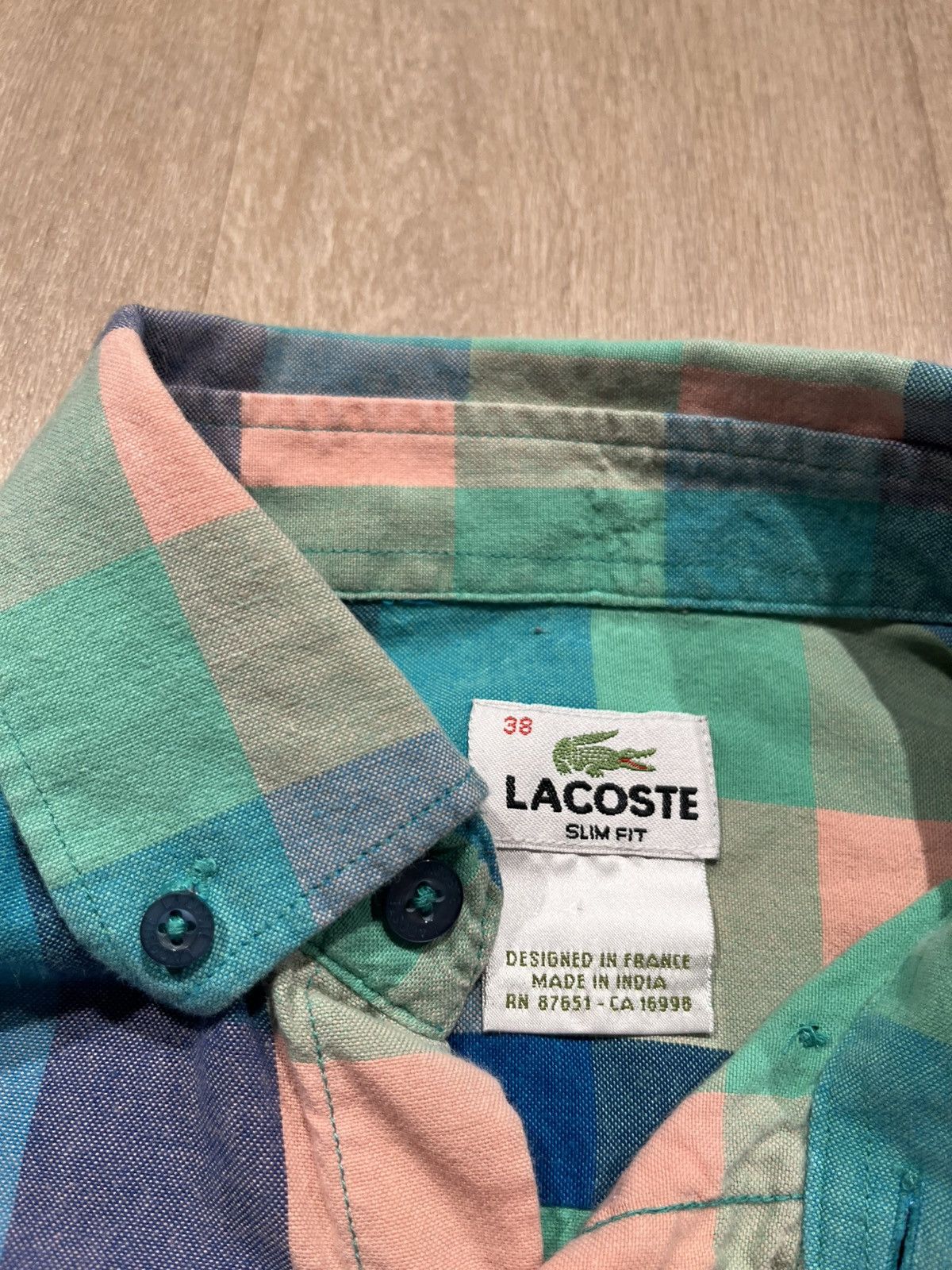 Lacoste Lacoste Button Up Shirt Medium Size US M / EU 48-50 / 2 - 3 Thumbnail