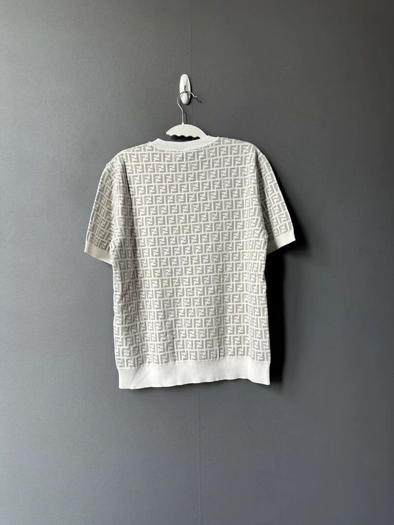 Fendi Fendi All Over Knit Short Sleeve Shirt Size US M / EU 48-50 / 2 - 2 Thumbnail