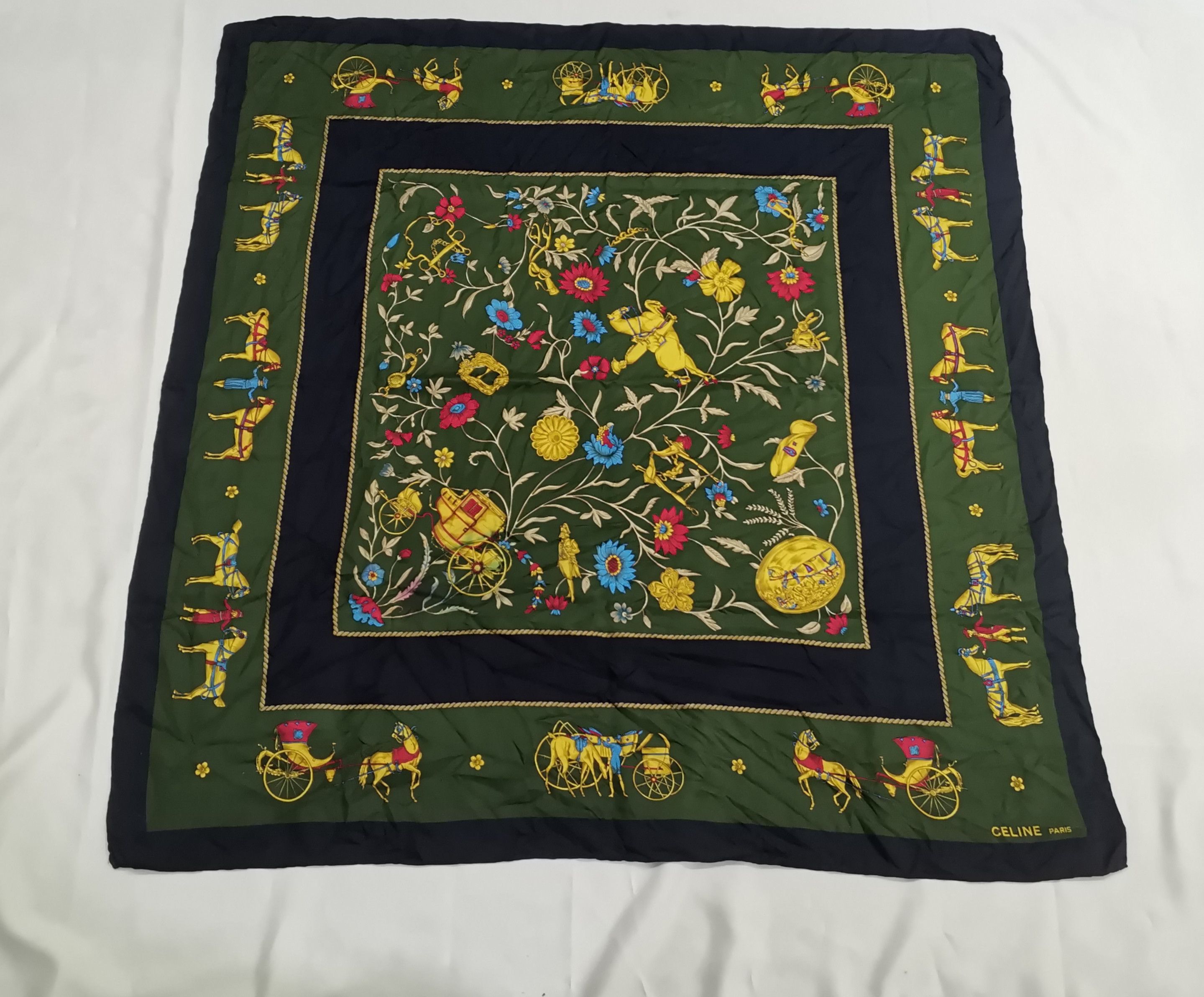 Celine × Vintage Rare vintage Celine Paris scarves luxury design Size ONE SIZE - 1 Thumbnail