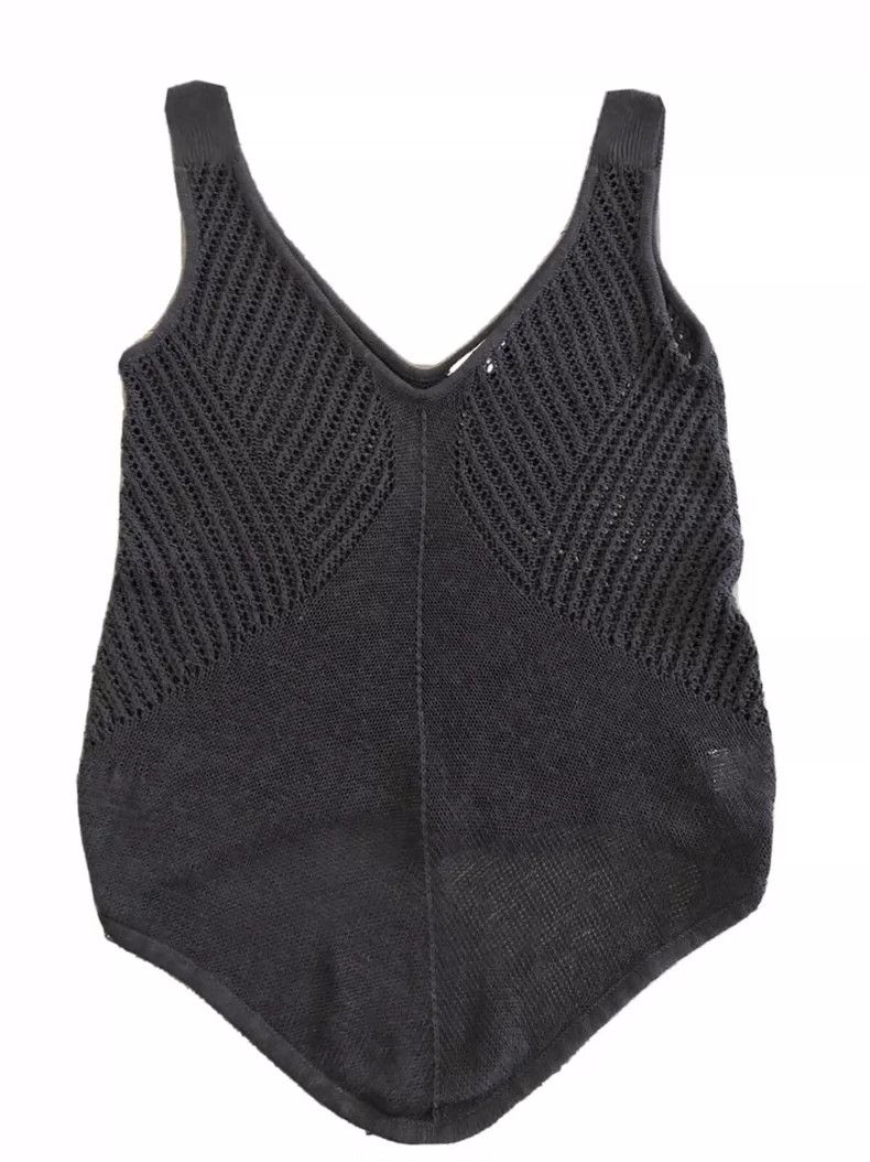 Helmut Lang HELMUT LANG sizeP Black knit tank top Size XS / US 0-2 / IT 36-38 - 1 Thumbnail
