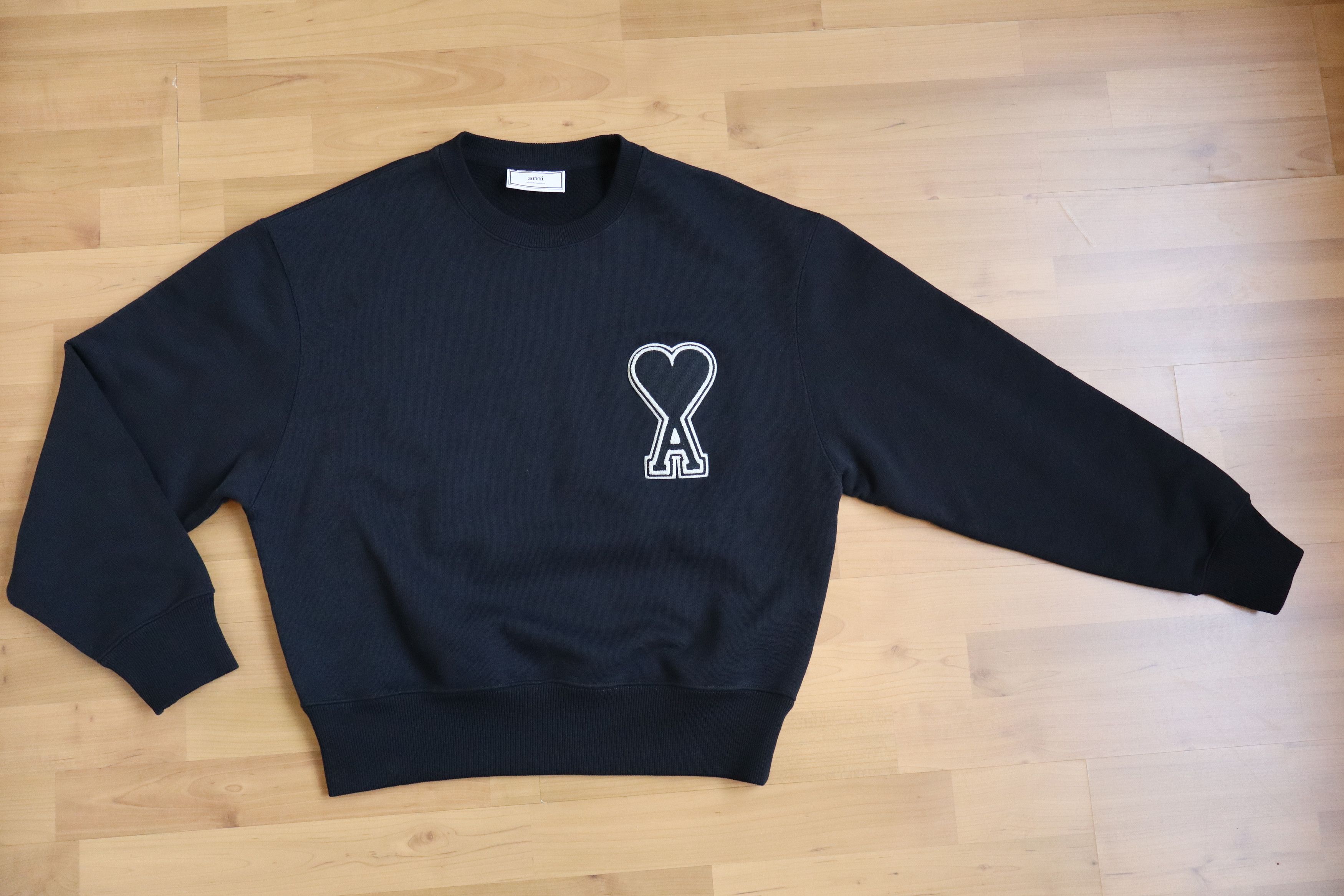 AMI AMI Alexandre Mattiussi big logo Heart Sweatshirt mens Size US M / EU 48-50 / 2 - 1 Thumbnail