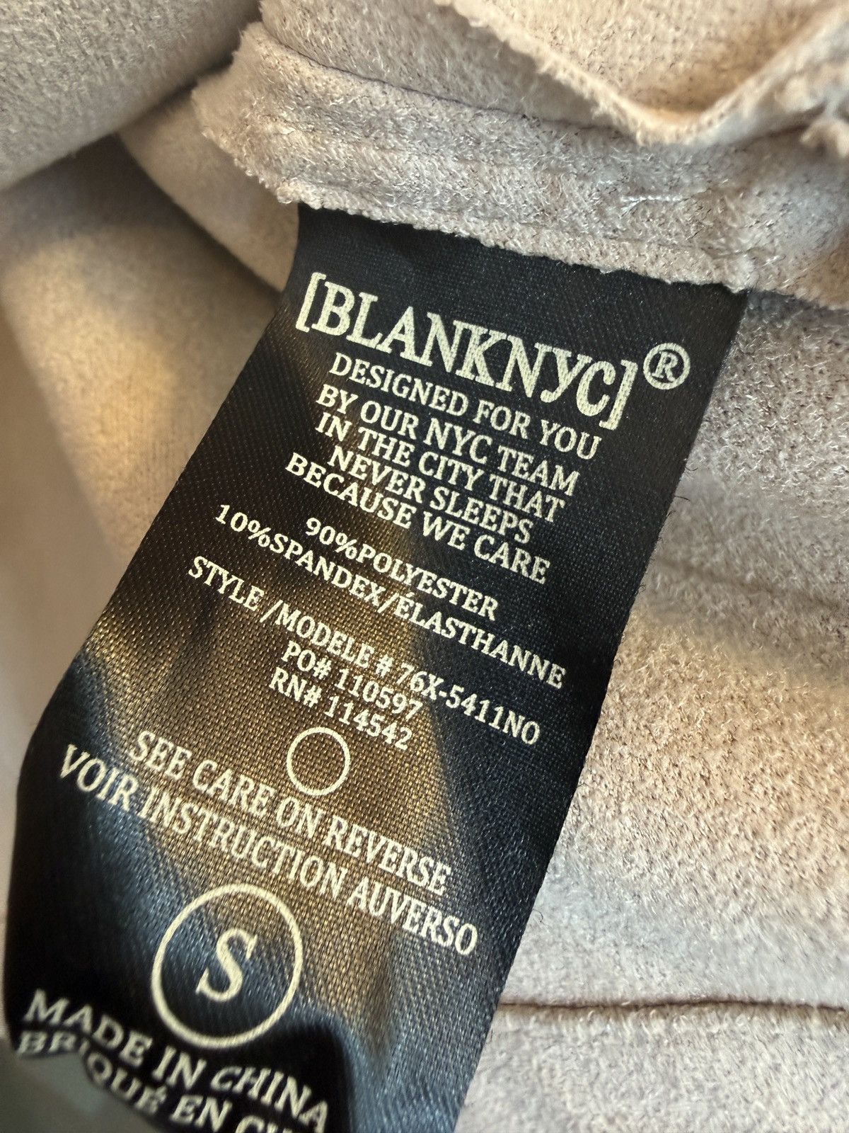 BLANKNYC Blank NYC Women’s Beige Microfiber Drawstring Tie Jacket Size S / US 4 / IT 40 - 3 Thumbnail