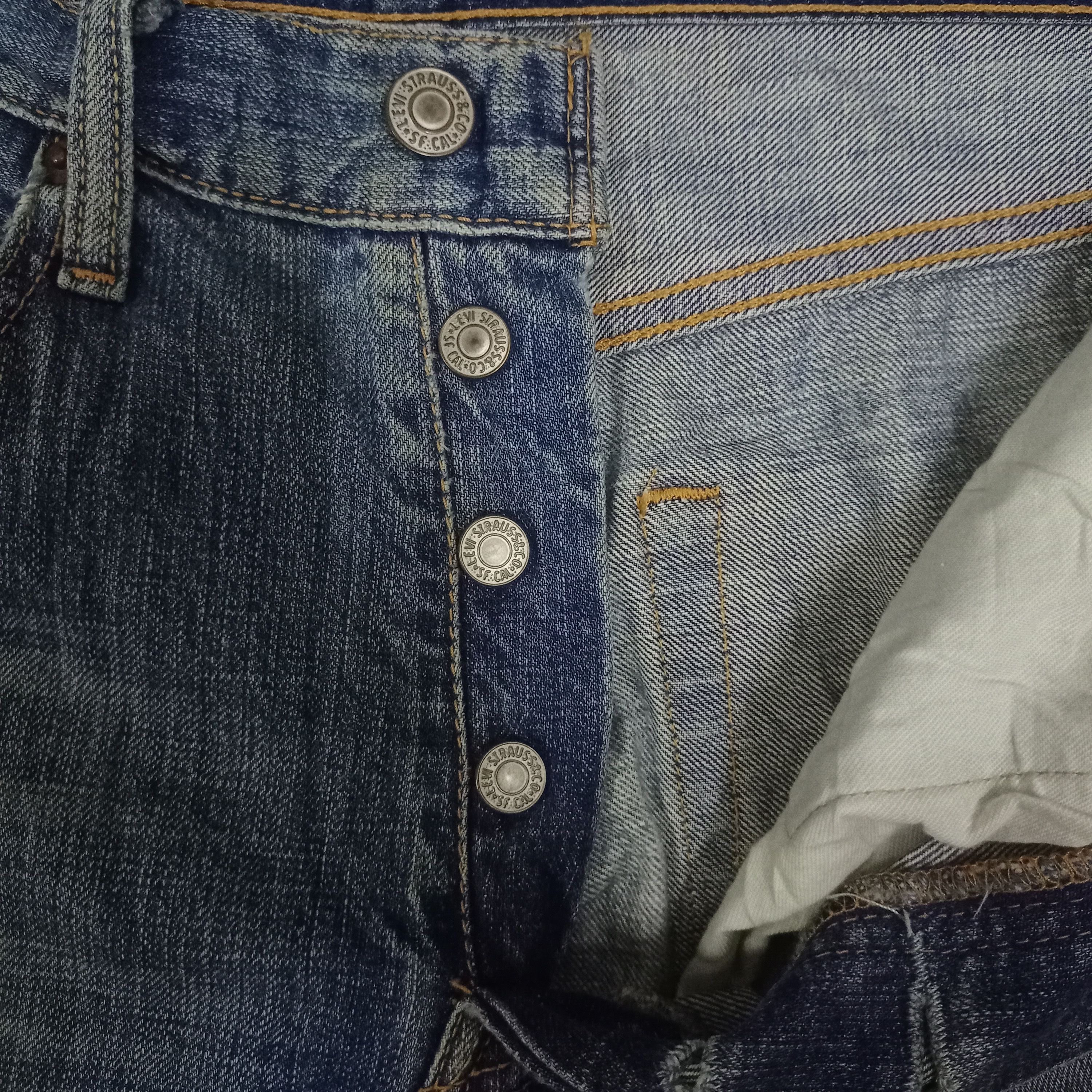 Levi's × Levi's Vintage Clothing Vintage 90s Levis 501 Faded Style Distressed Loose Jeans Size US 29 - 3 Thumbnail