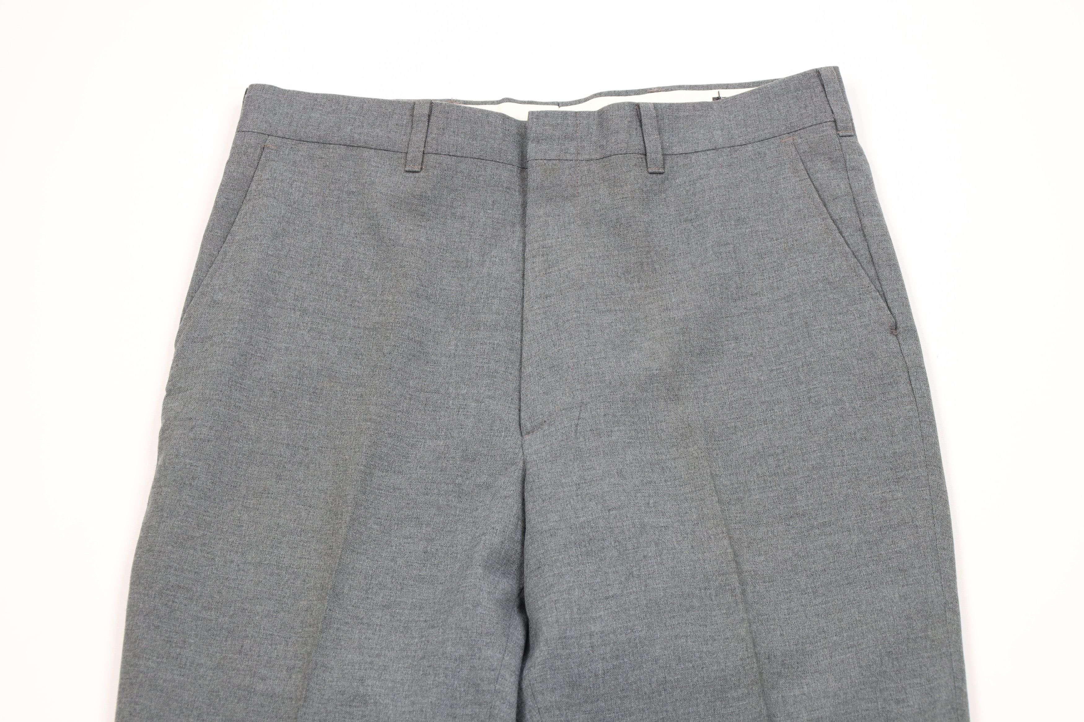 Vintage Vintage 70s Streetwear Blend Wide Leg Chino Pants Gray USA Size US 32 / EU 48 - 2 Thumbnail
