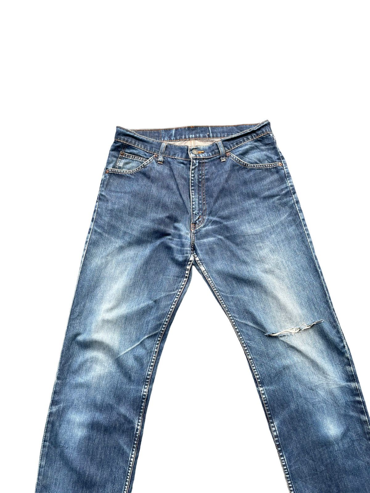 Levi's Vintage 90’s Levis 607 Orange Tab Distresed Denim Size US 34 / EU 50 - 3 Thumbnail