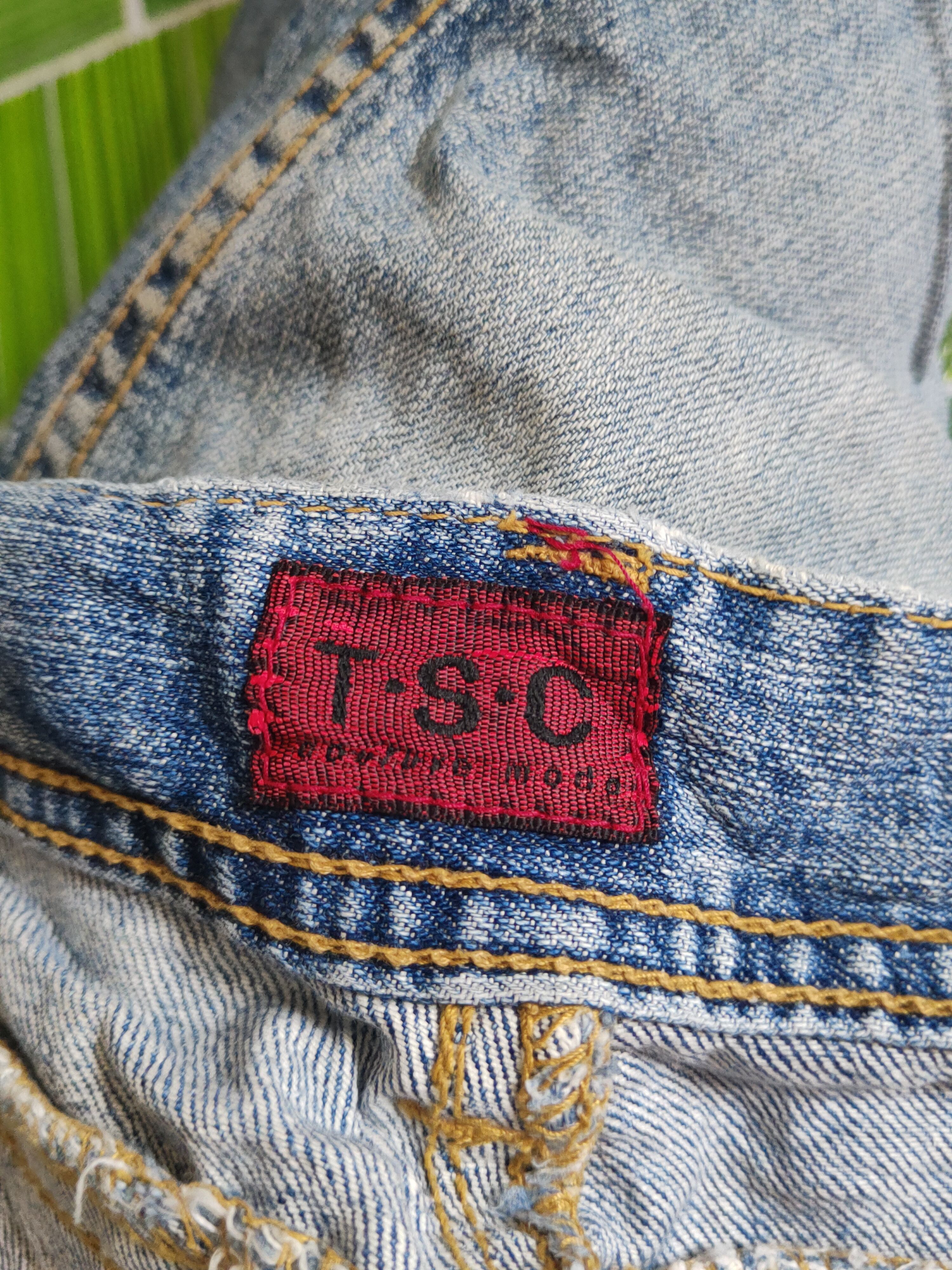 Japanese Brand T.s.c Blue Distressed Ripped Jeans #S2364 Size US 34 / EU 50 - 14 Thumbnail