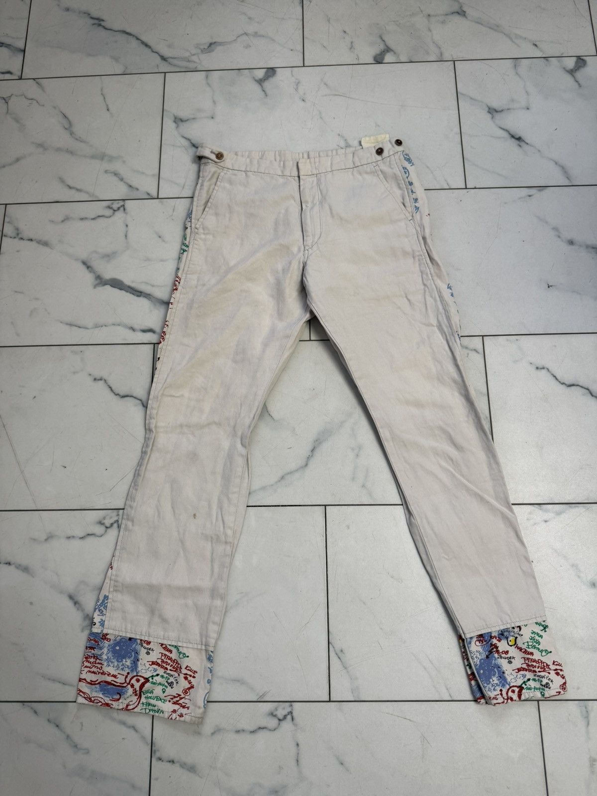 Comme des Garcons Comme des Garcons Graffiti Trousers Size US 31 - 1 Thumbnail
