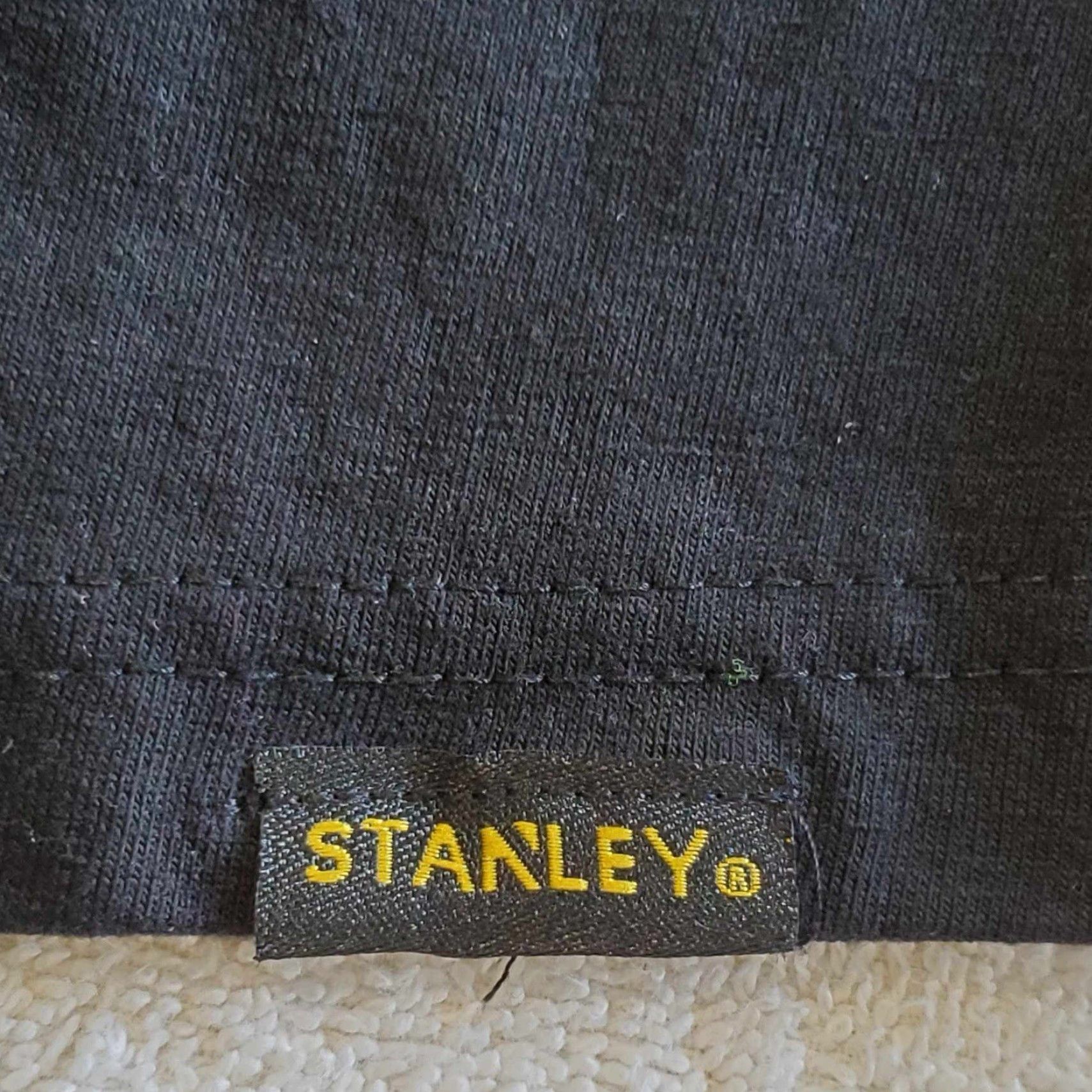Vintage STANLEY Henley Pocket T Shirt Mens XL Black Workwear Size US XL / EU 56 / 4 - 6 Thumbnail