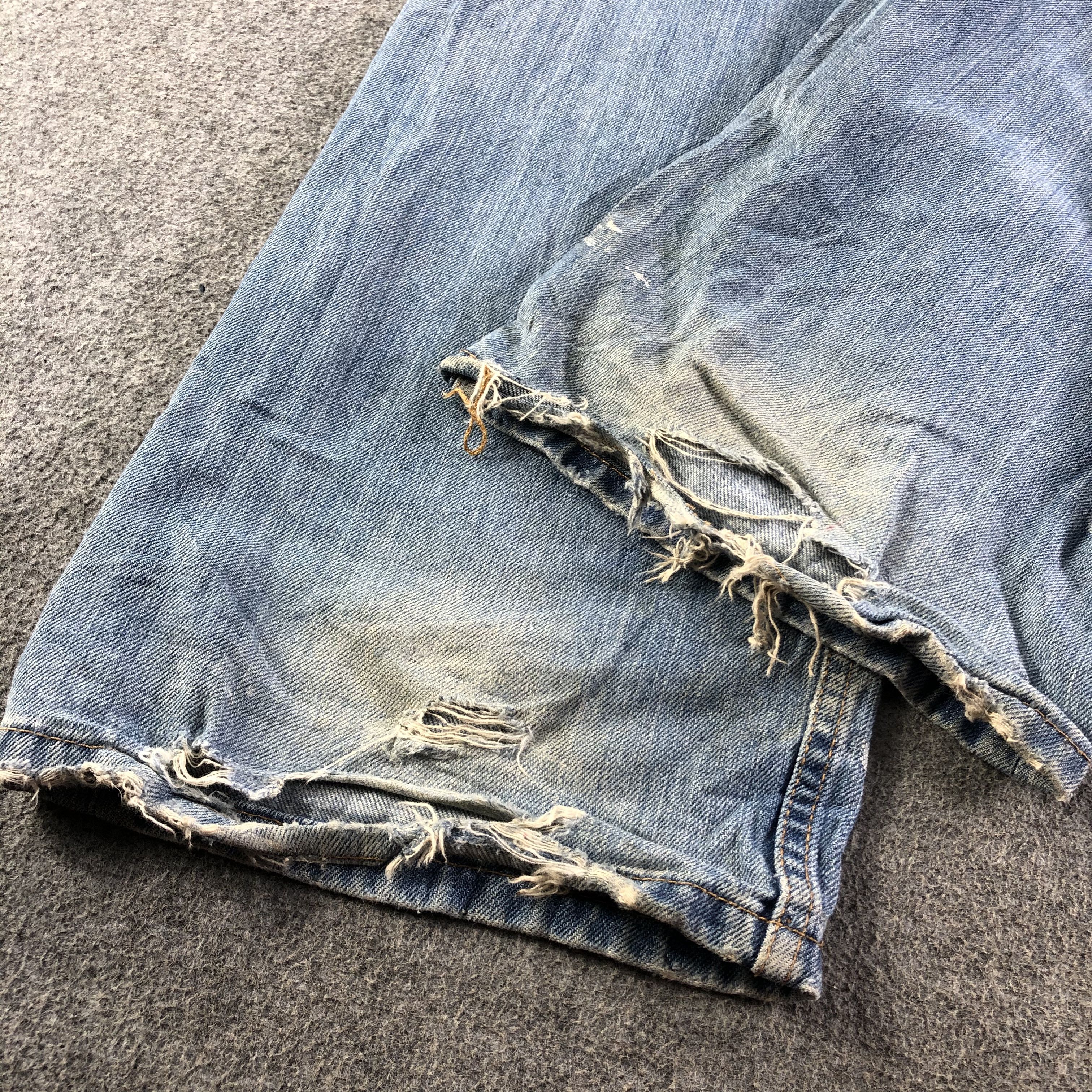 Levi's Vintage Blue Wash Levis 569 Jeans-J4161 Size US 40 / EU 56 - 6 Thumbnail