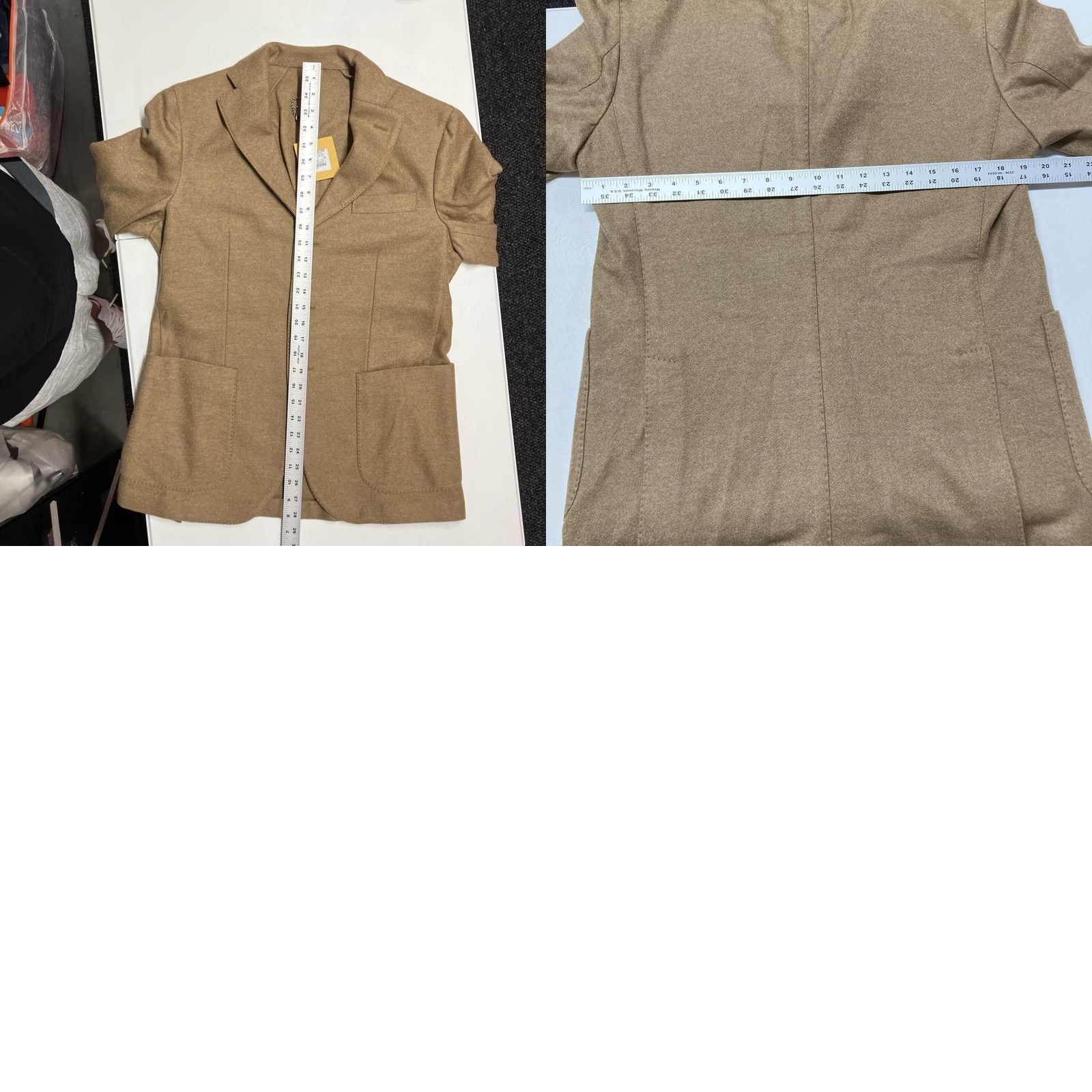 Camel Montedoro Slowear Sport Jacket 100% Virgin Wool Camel Size 38 Brown Men Jacket US 38 EU 48 NWT Size US XXS / EU 40 - 9 Thumbnail