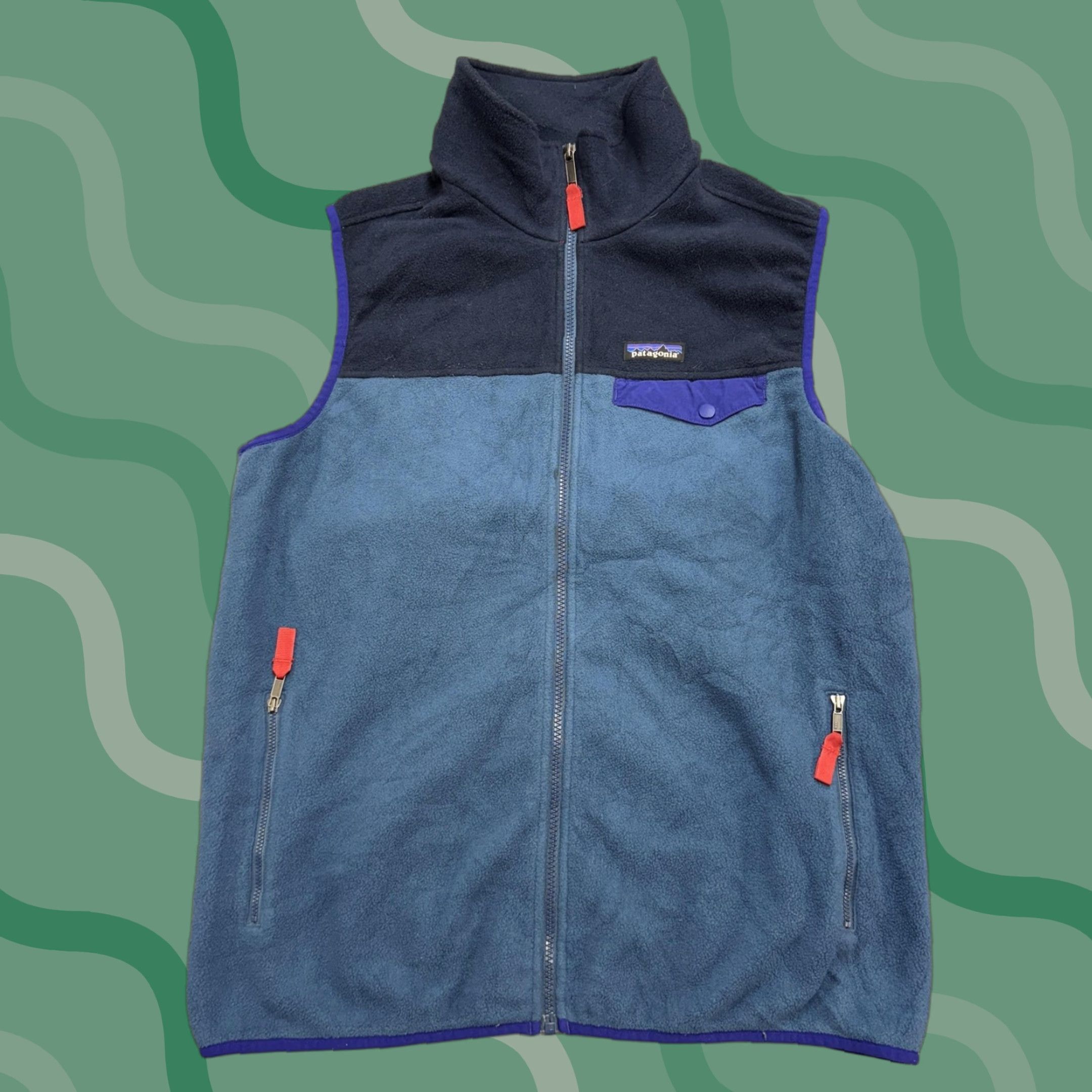 Patagonia Patagonia Synchilla Fleece Vest Mens Large Blue Navy Zip Pockets Outdoor Size US L / EU 52-54 / 3 - 1 Thumbnail