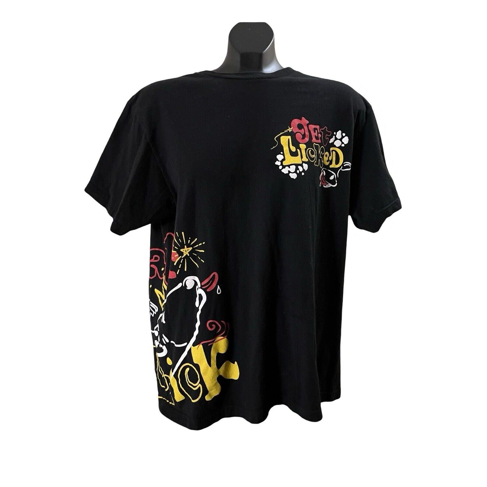 Tultex The Salt Lick “Get Licked” Graphic T-Shirt Black Large Size US L / EU 52-54 / 3 - 1 Thumbnail