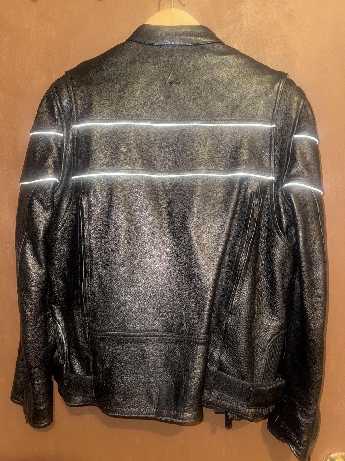 Other Top Gun Black Leather Motorcycle Zip Up Jacket Size US L / EU 52-54 / 3 - 4 Thumbnail