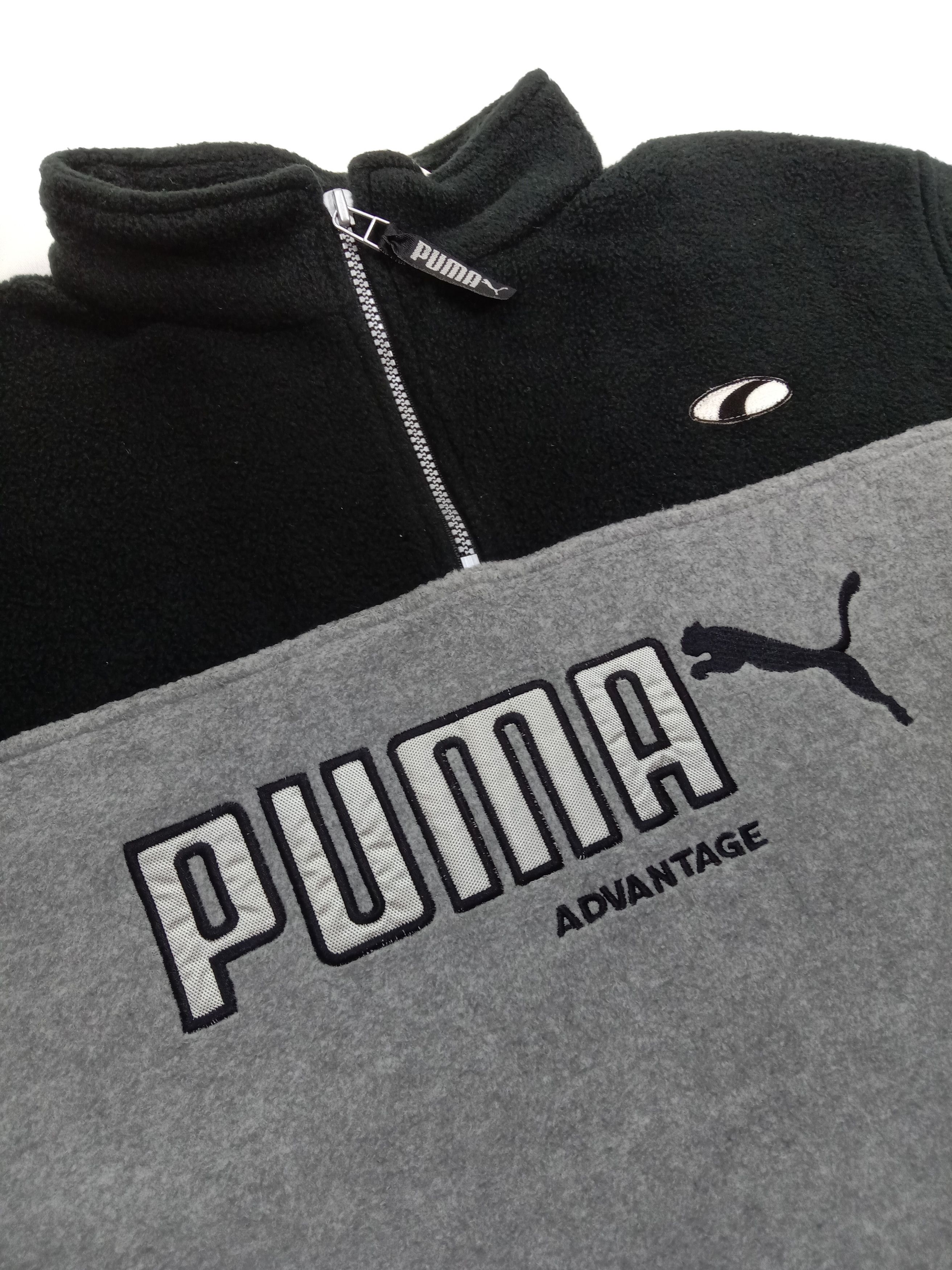 Puma ⚡️Deadstock!!! Puma Advantage Spellout Fleece Sweater Size US L / EU 52-54 / 3 - 9 Thumbnail