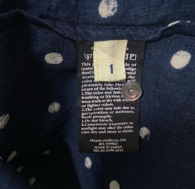 45rpm × Japanese Brand 45rpm Indigo Shirt Size S / US 4 / IT 40 - 5 Thumbnail