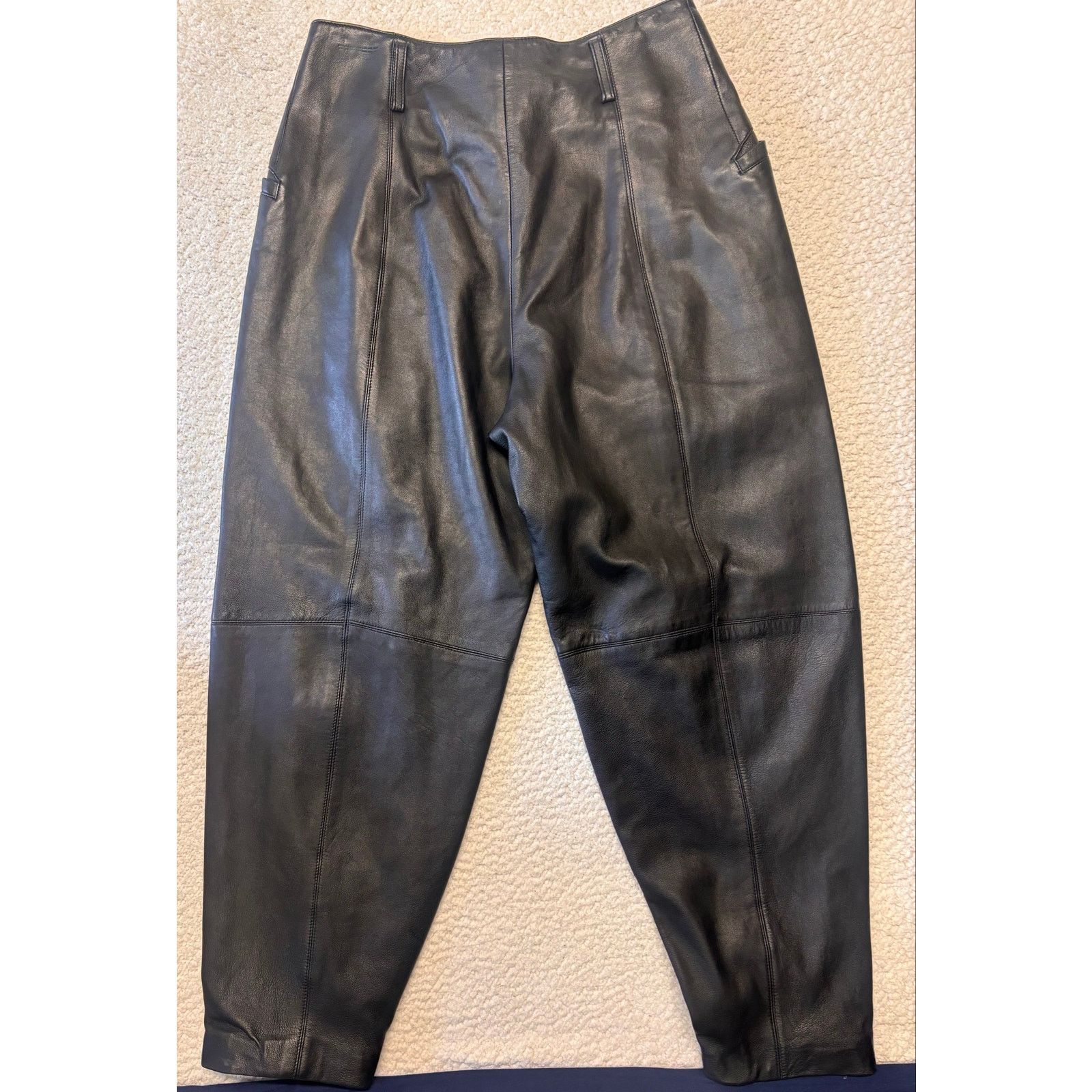 Other Vintage Womens Leather Baggie Pants Size 14 Size 36" / US 14 / IT 50 - 8 Thumbnail