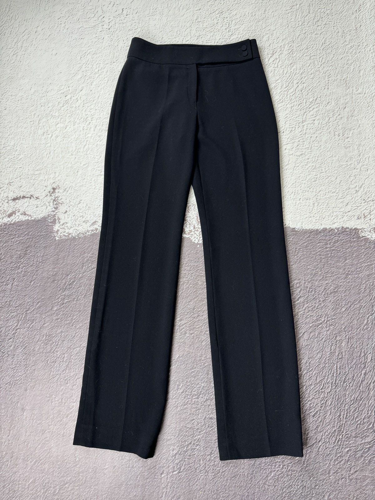 Jil Sander Jil Sander navy blue wool classic dress pant old money style Size 25" / US 0 / IT 36 - 2 Thumbnail