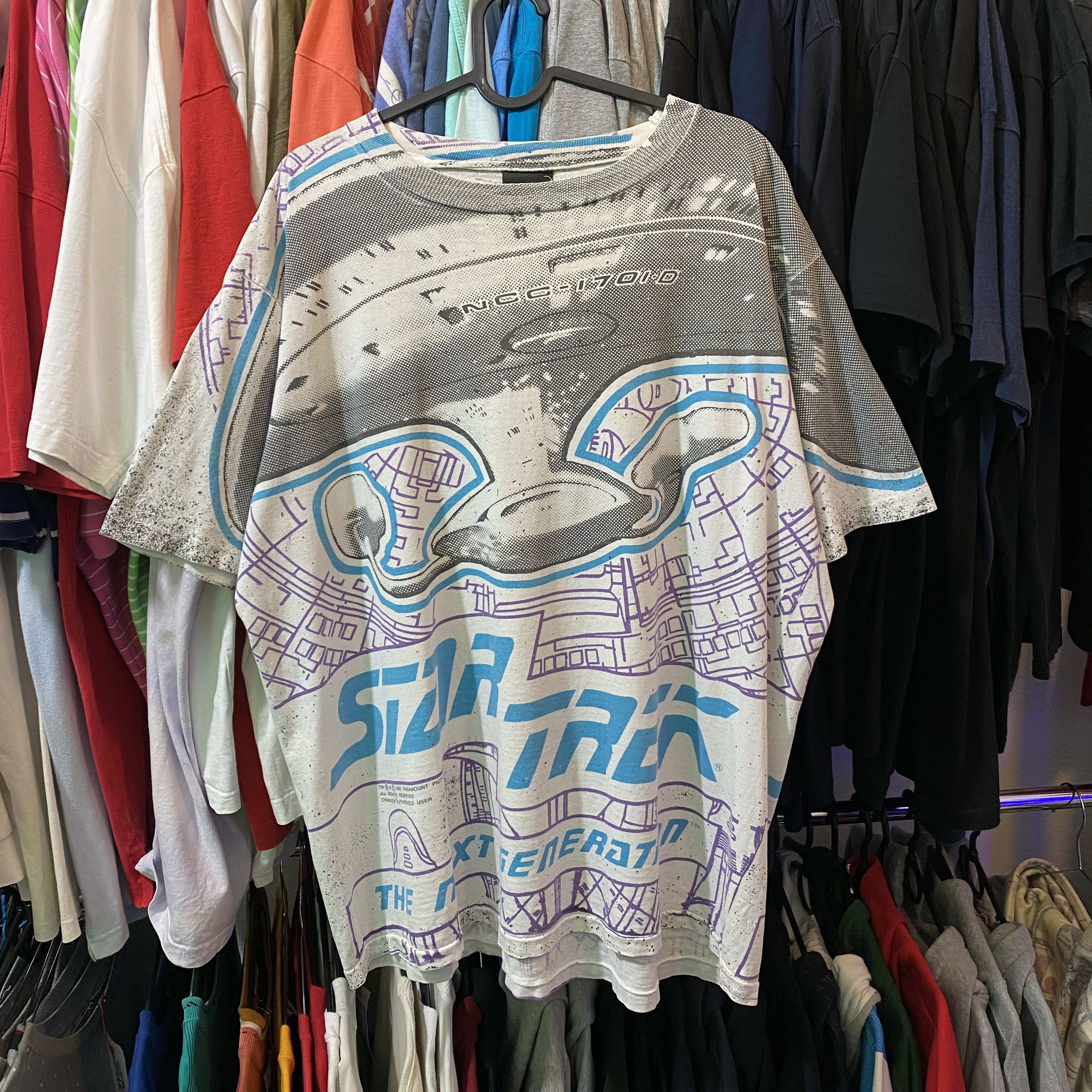 Universal Studios × Vintage Star Trek 90s vintage full print t-shirt - XL Size US XL / EU 56 / 4 - 1 Thumbnail