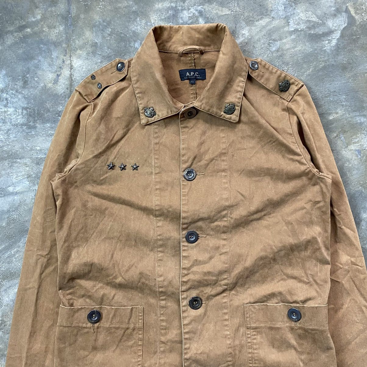 A.P.C. APC Military Dyed Studded Work Jacket Size US XS / EU 42 / 0 - 3 Thumbnail
