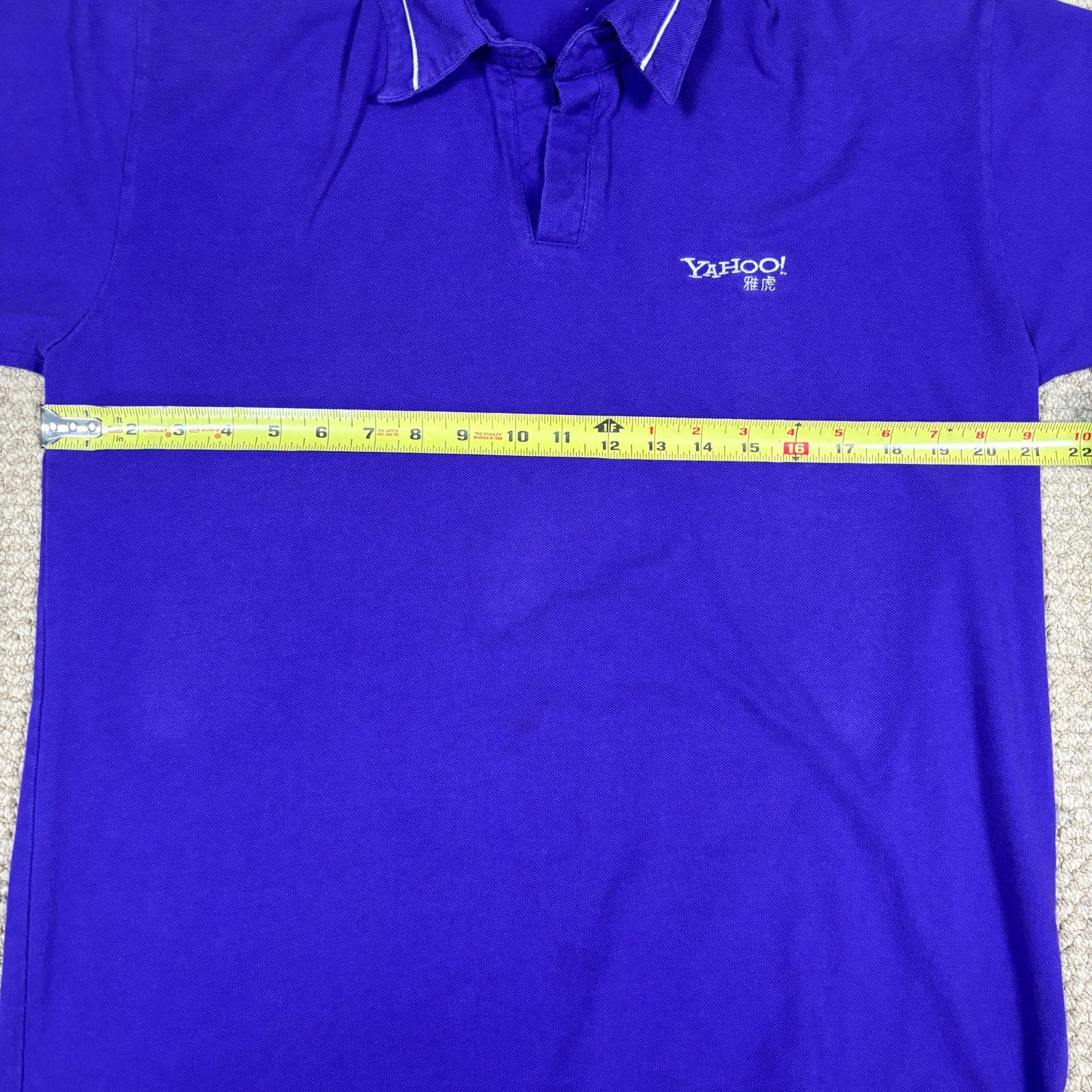Vintage Vintage 1999 Yahoo China Japan pruple polo mens XL retro 90s Size US XL / EU 56 / 4 - 6 Thumbnail