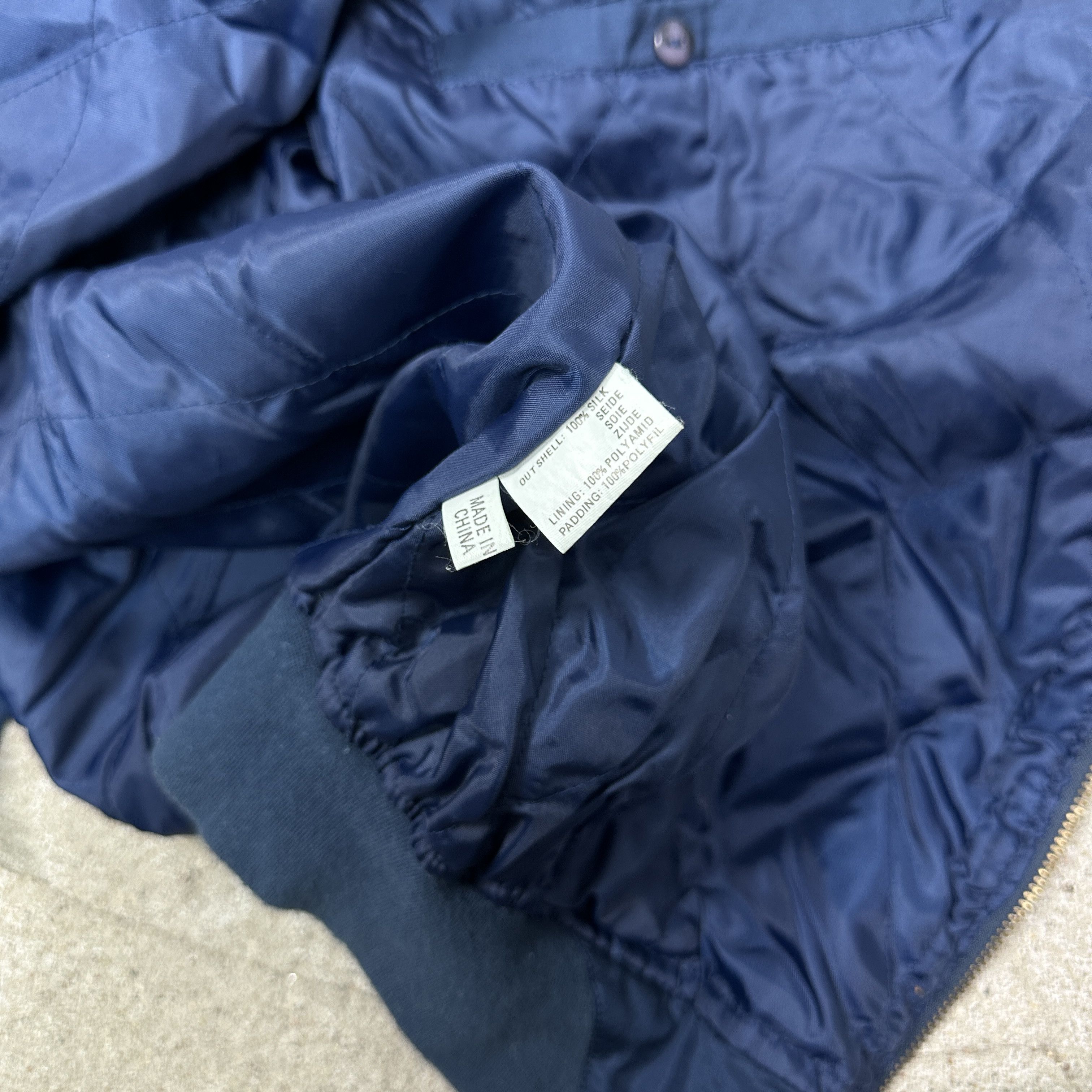 Vintage Vintage Streetwear Preppy Bomber Jacket 100% Silk Size US S / EU 44-46 / 1 - 8 Thumbnail