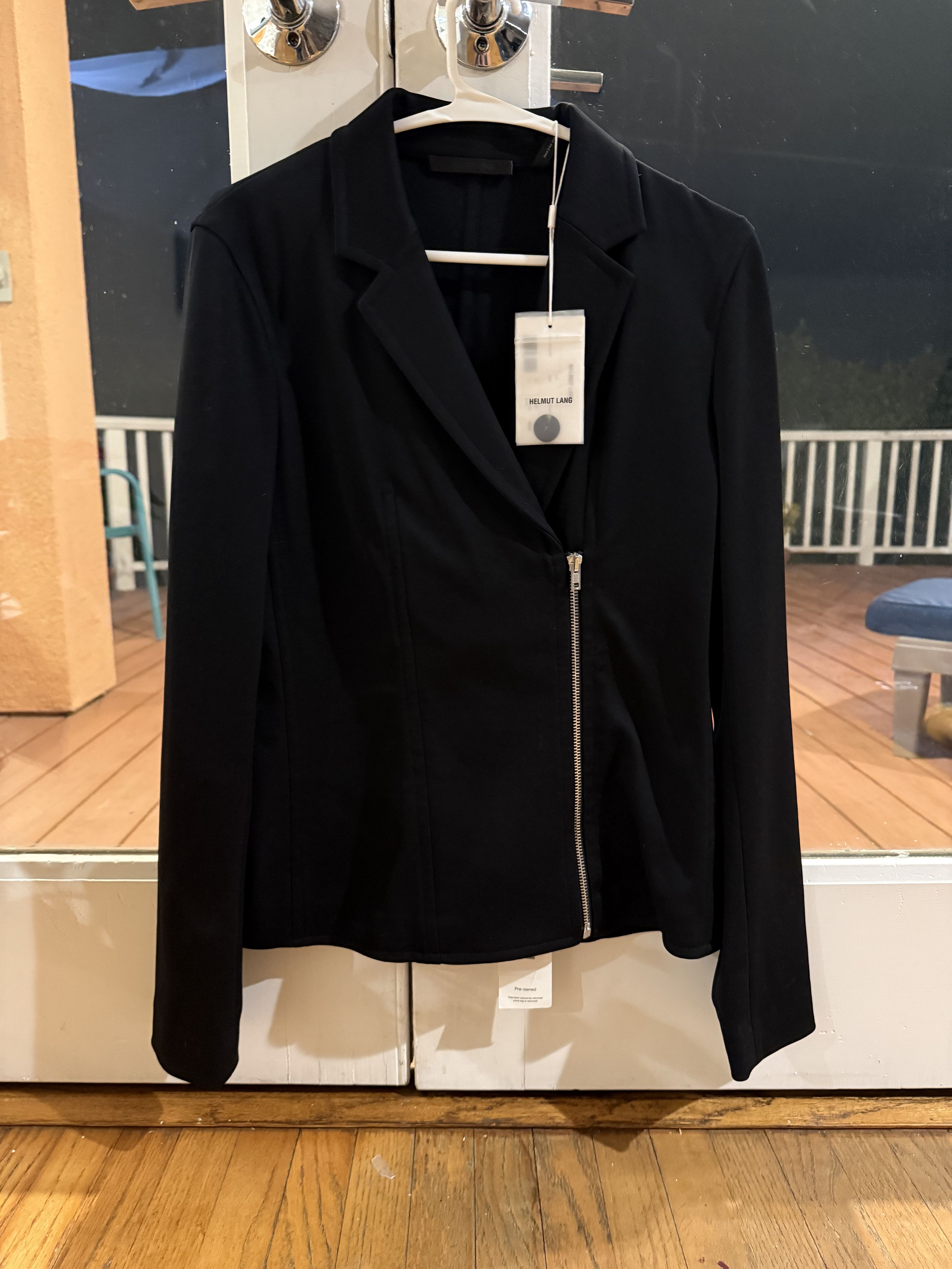 Helmut Lang Helmut Lang Black Rib Blazer Size S / US 4 / IT 40 - 1 Thumbnail